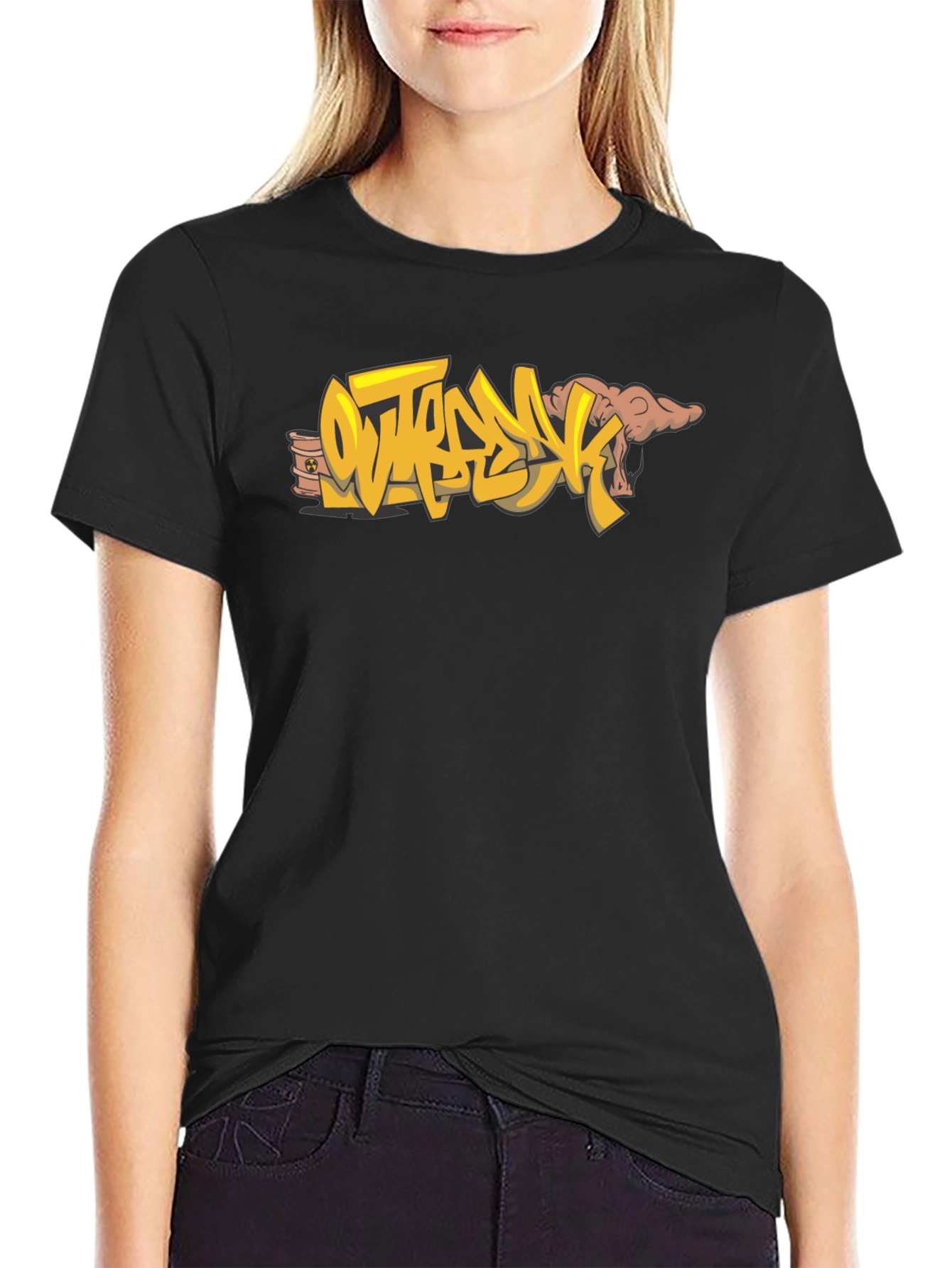 Outbreak Graphic Tee - Bold Style Black Cotton T-Shirt