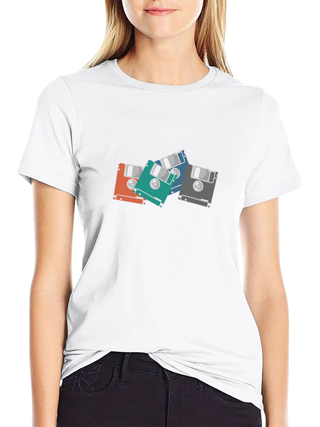 Retro Floppy Disk T-Shirt - Geek Chic Tee