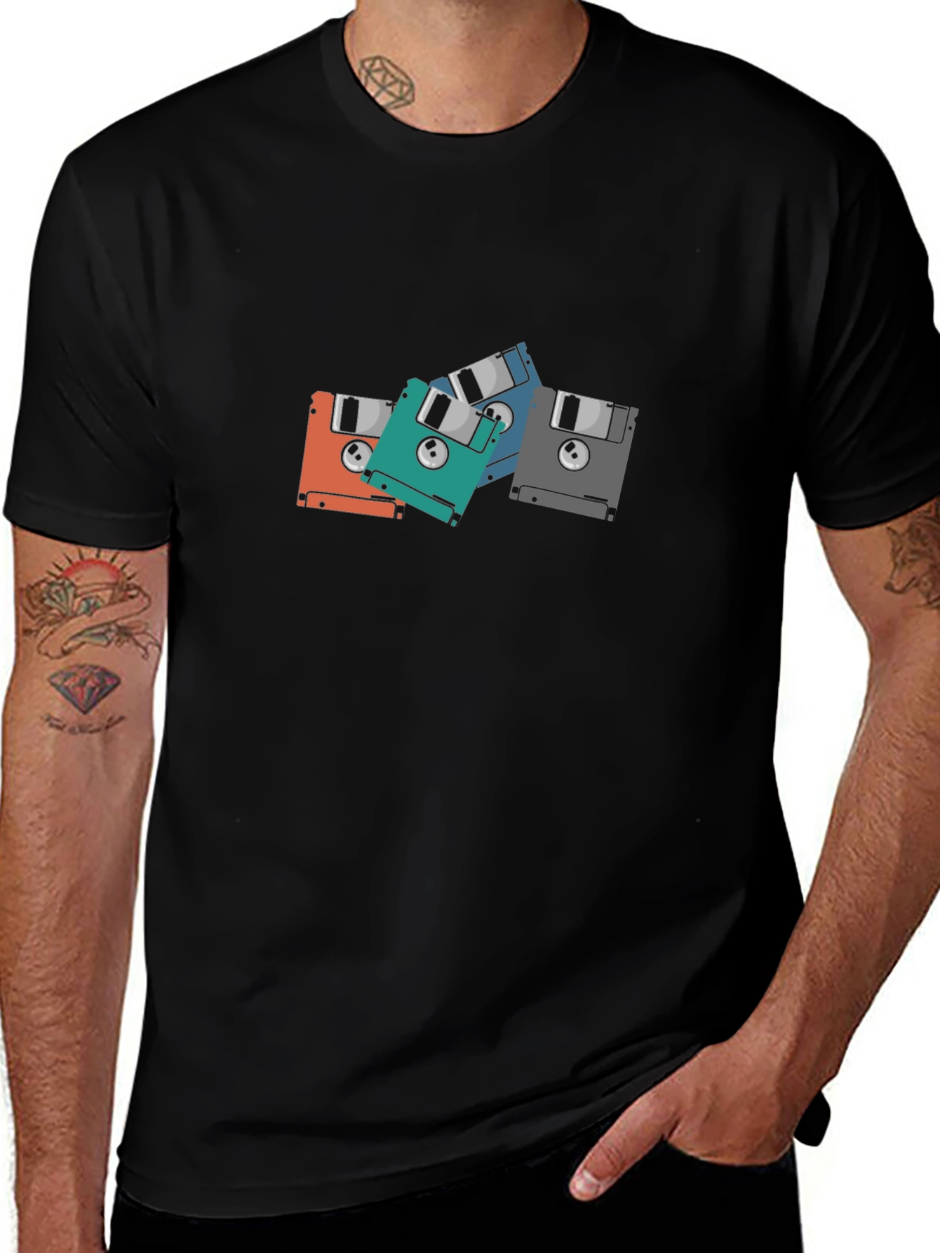 Retro Floppy Disk T-Shirt - Geek Chic Tee