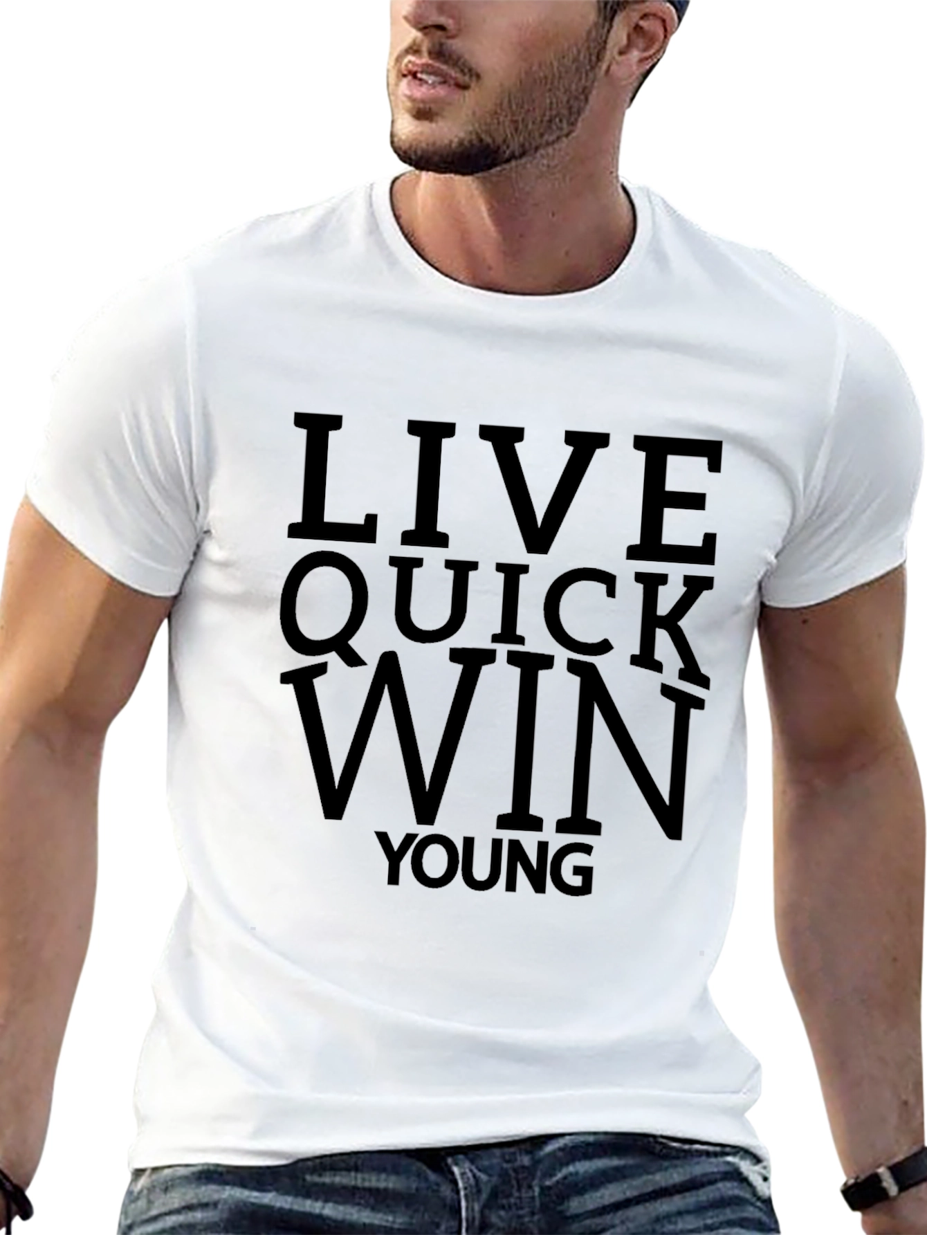 Live Quick Win Young Graphic Tee - Black