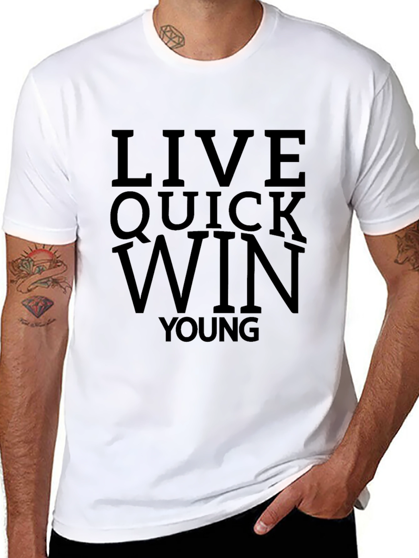 Live Quick Win Young Graphic Tee - Black