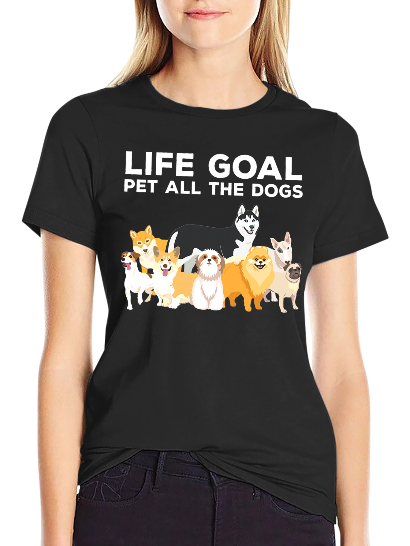 Life Goal Pet All The Dogs Graphic Tee