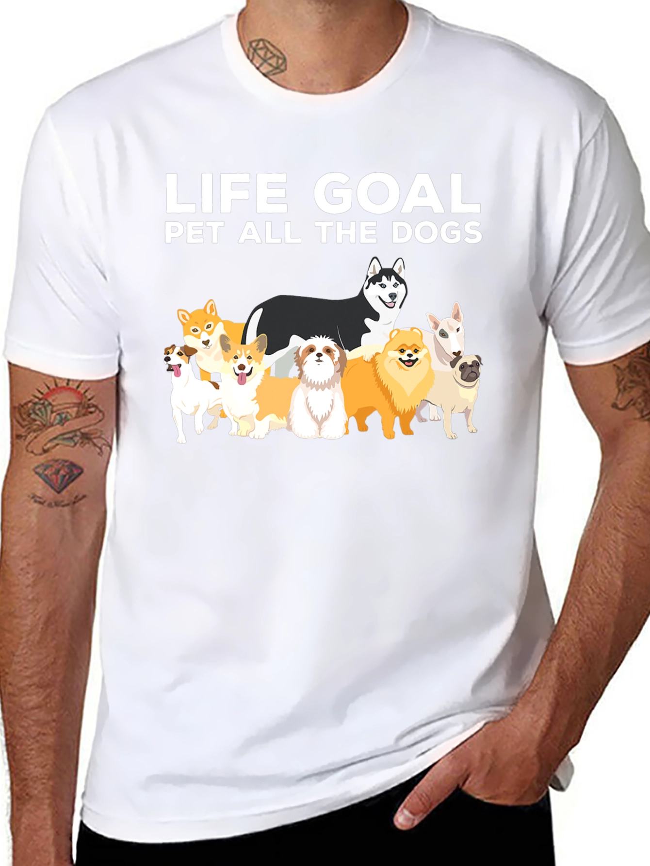 Life Goal Pet All The Dogs Graphic Tee