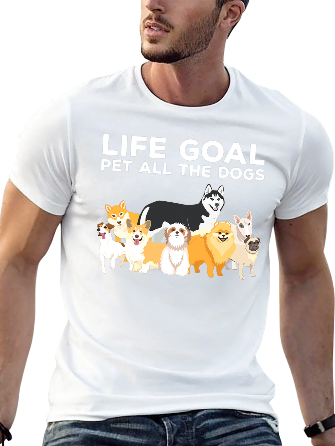 Life Goal Pet All The Dogs Graphic Tee
