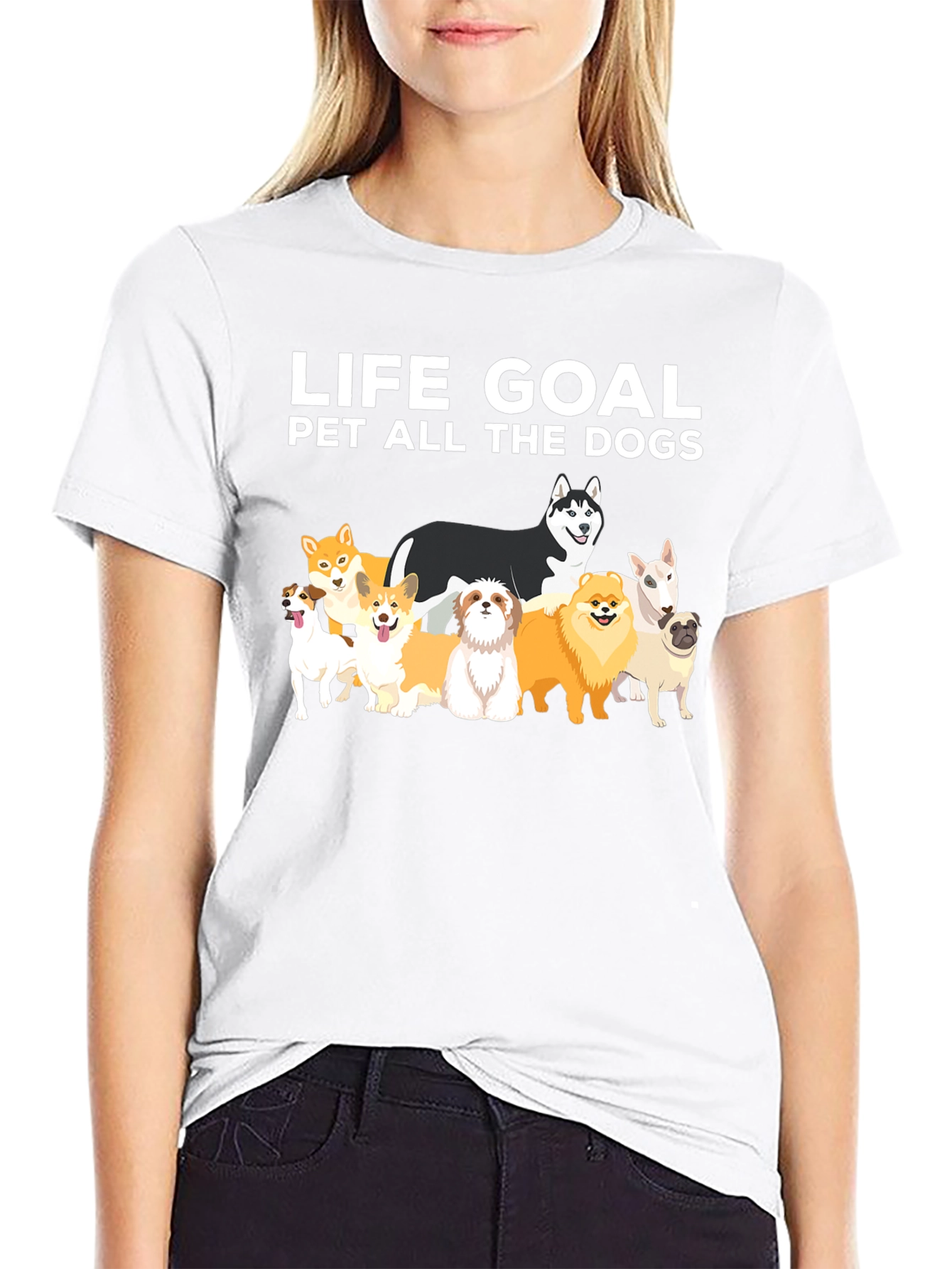 Life Goal Pet All The Dogs Graphic Tee