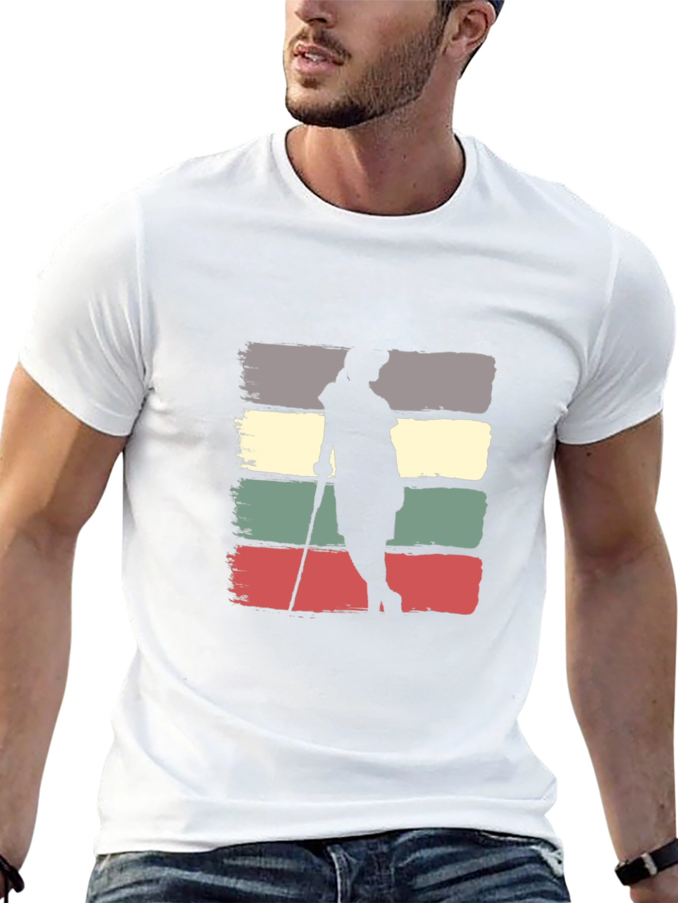 Retro Golfer Silhouette Tee