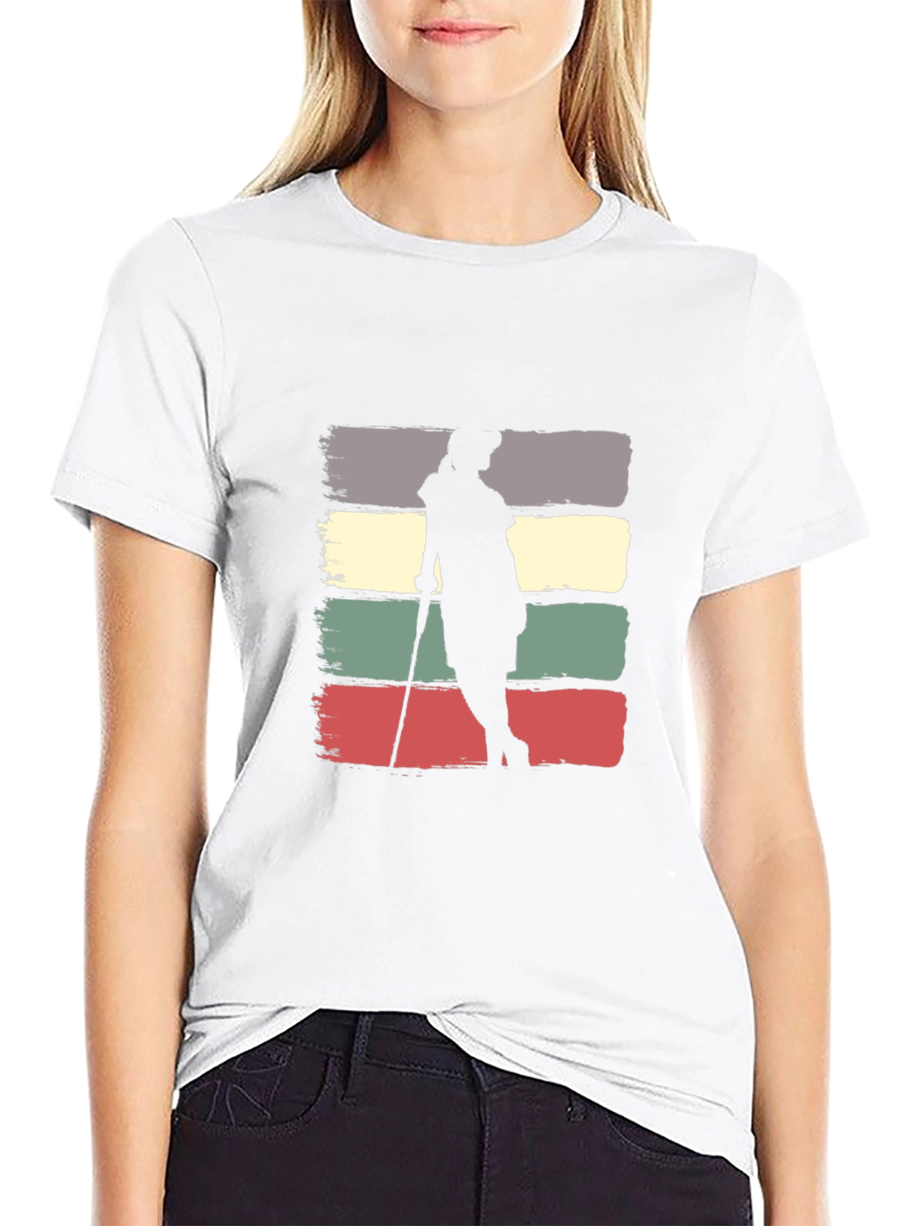 Retro Golfer Silhouette Tee