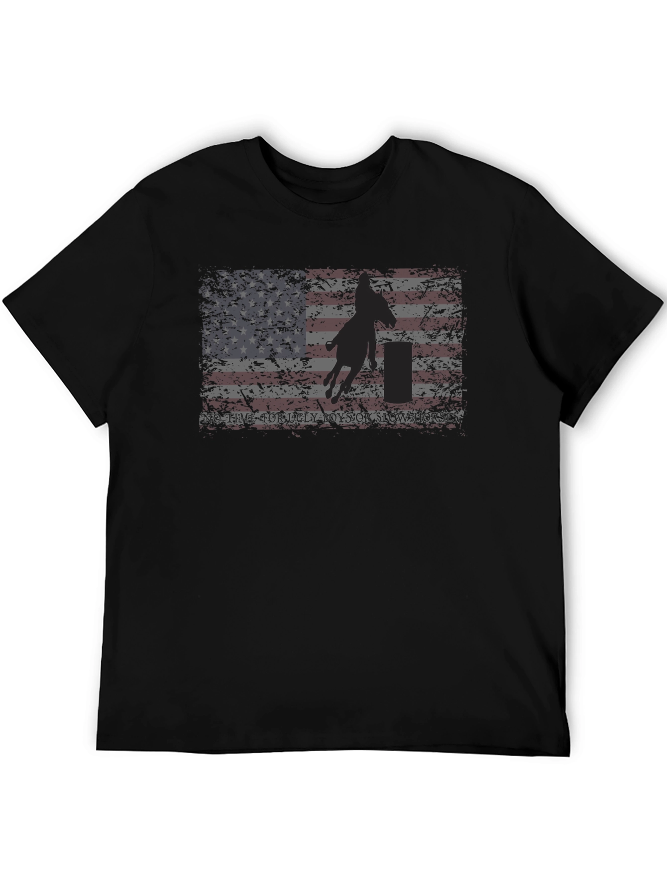 American Flag Barrel Racing Graphic Tee