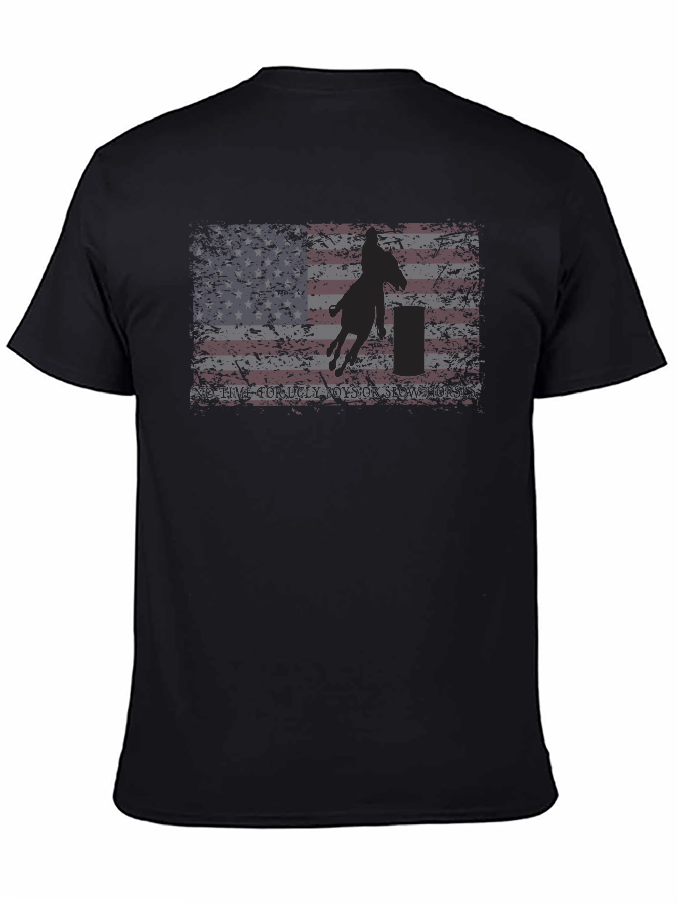 American Flag Barrel Racing Graphic Tee