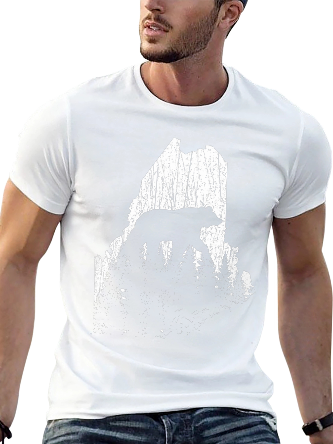 Maine Bear Forest Graphic Tee - Unisex T-Shirt