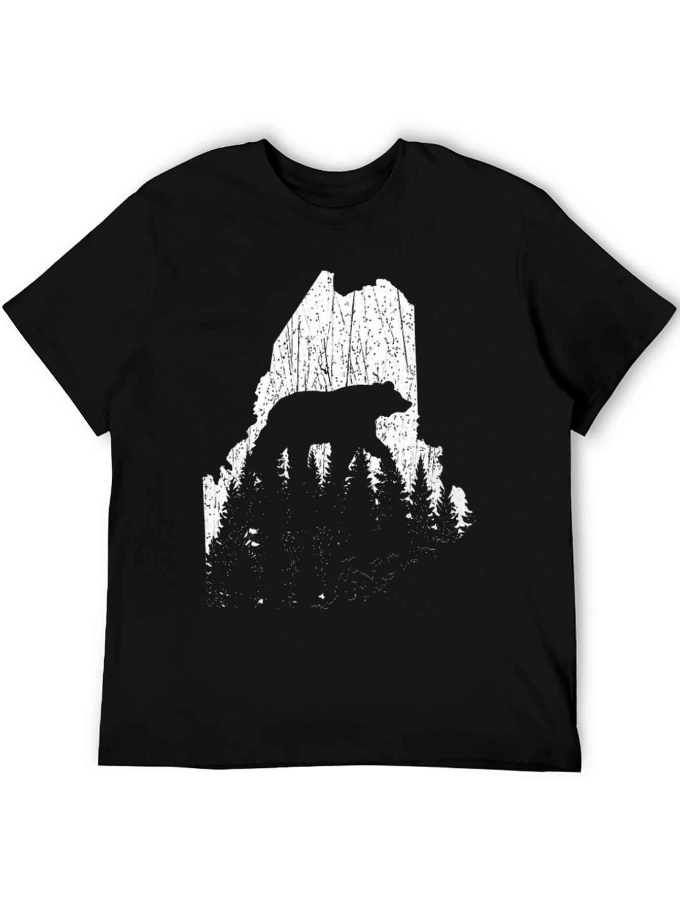 Maine Bear Forest Graphic Tee - Unisex T-Shirt