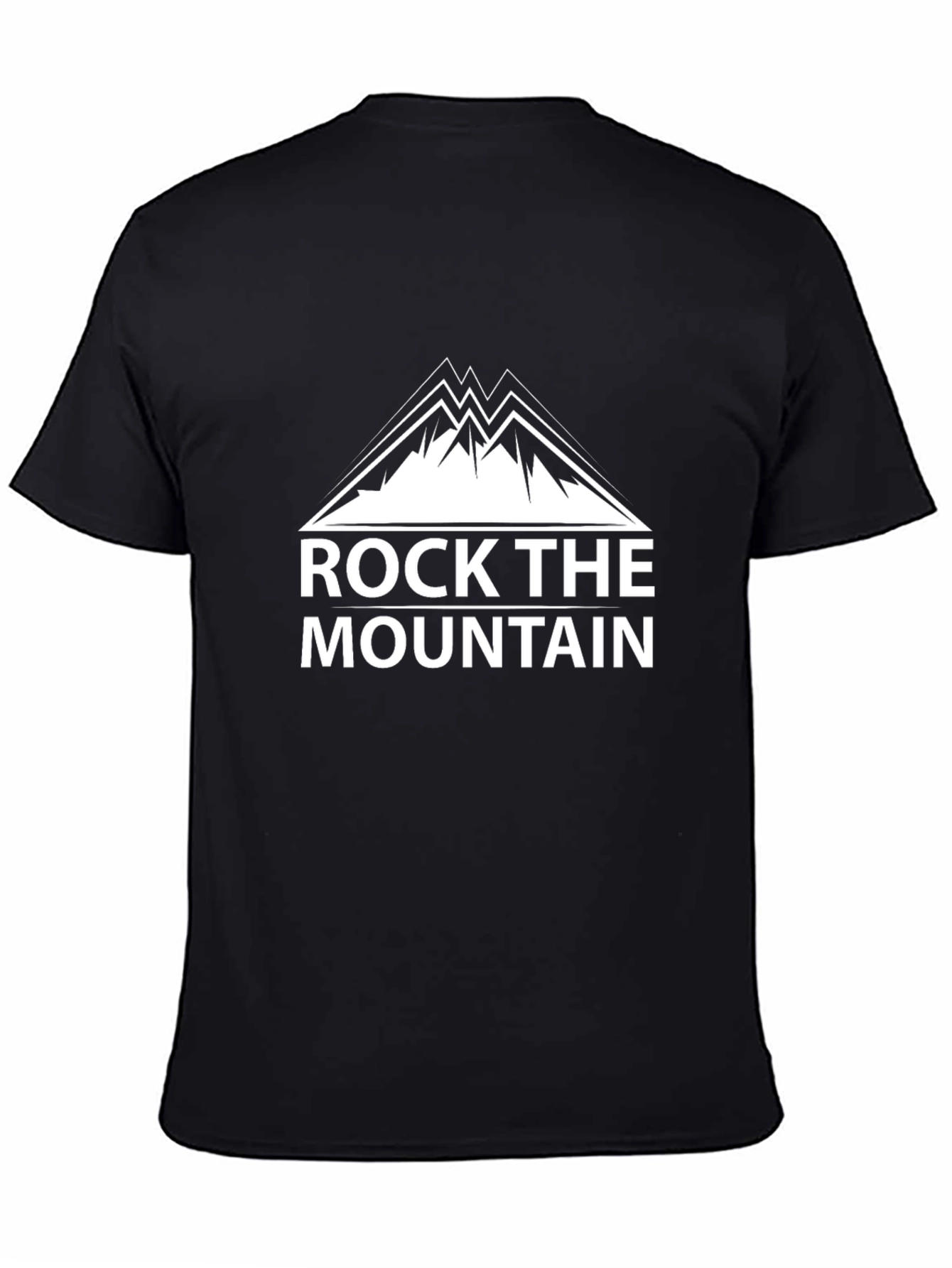Rock the Mountain Black Graphic T-Shirt