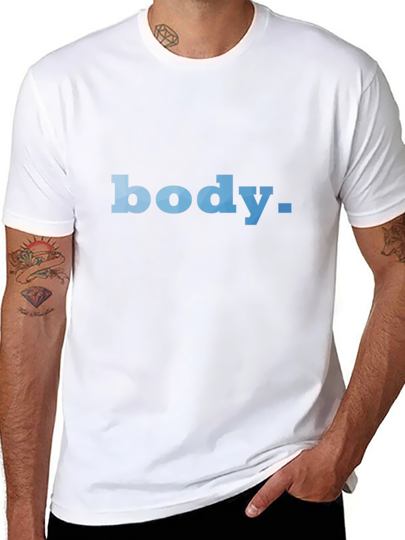 Body Text Black T-Shirt