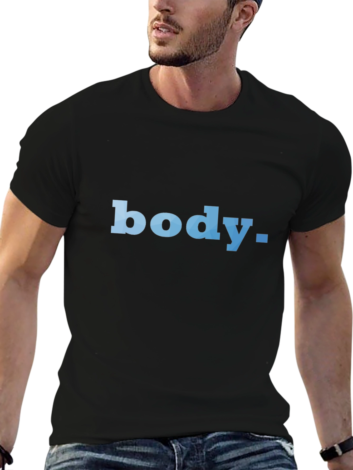 Body Text Black T-Shirt