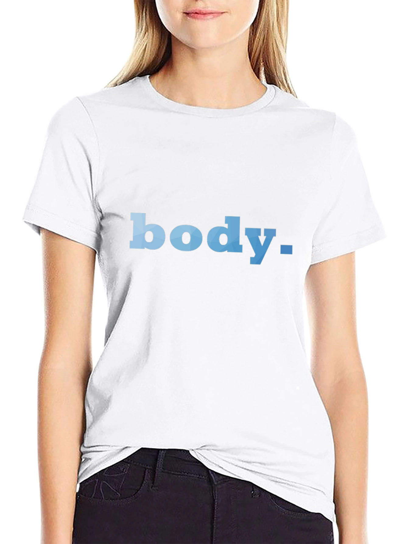 Body Text Black T-Shirt