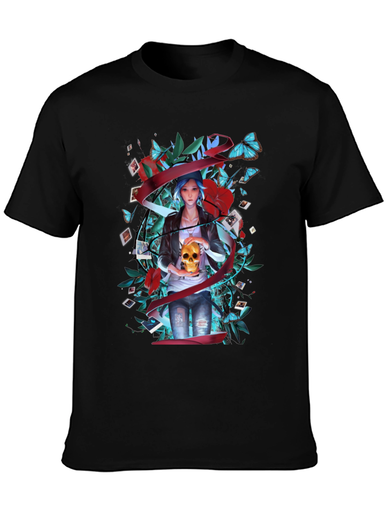 Life Is Strange Chloe T-Shirt - Skull Design