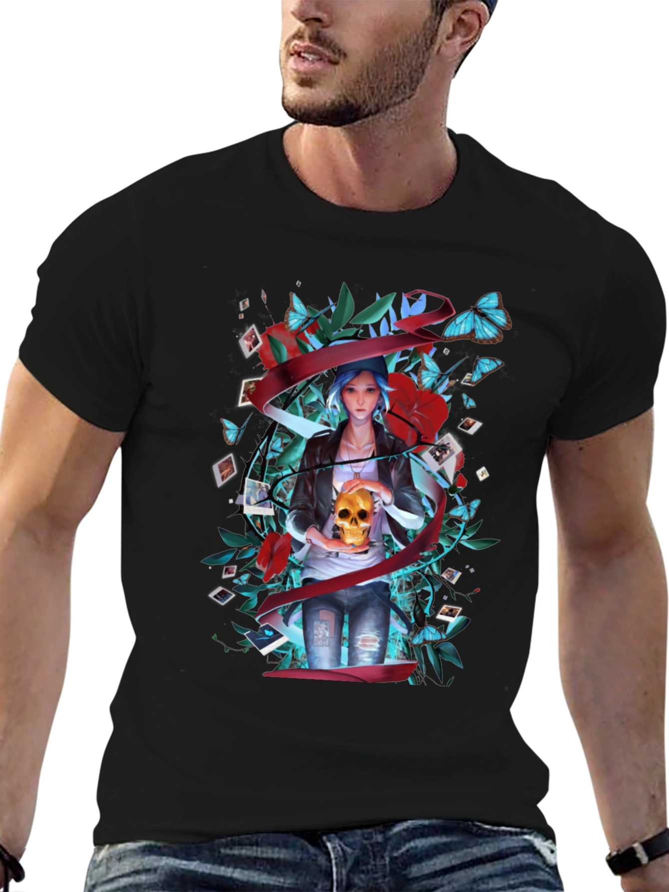 Life Is Strange Chloe T-Shirt - Skull Design