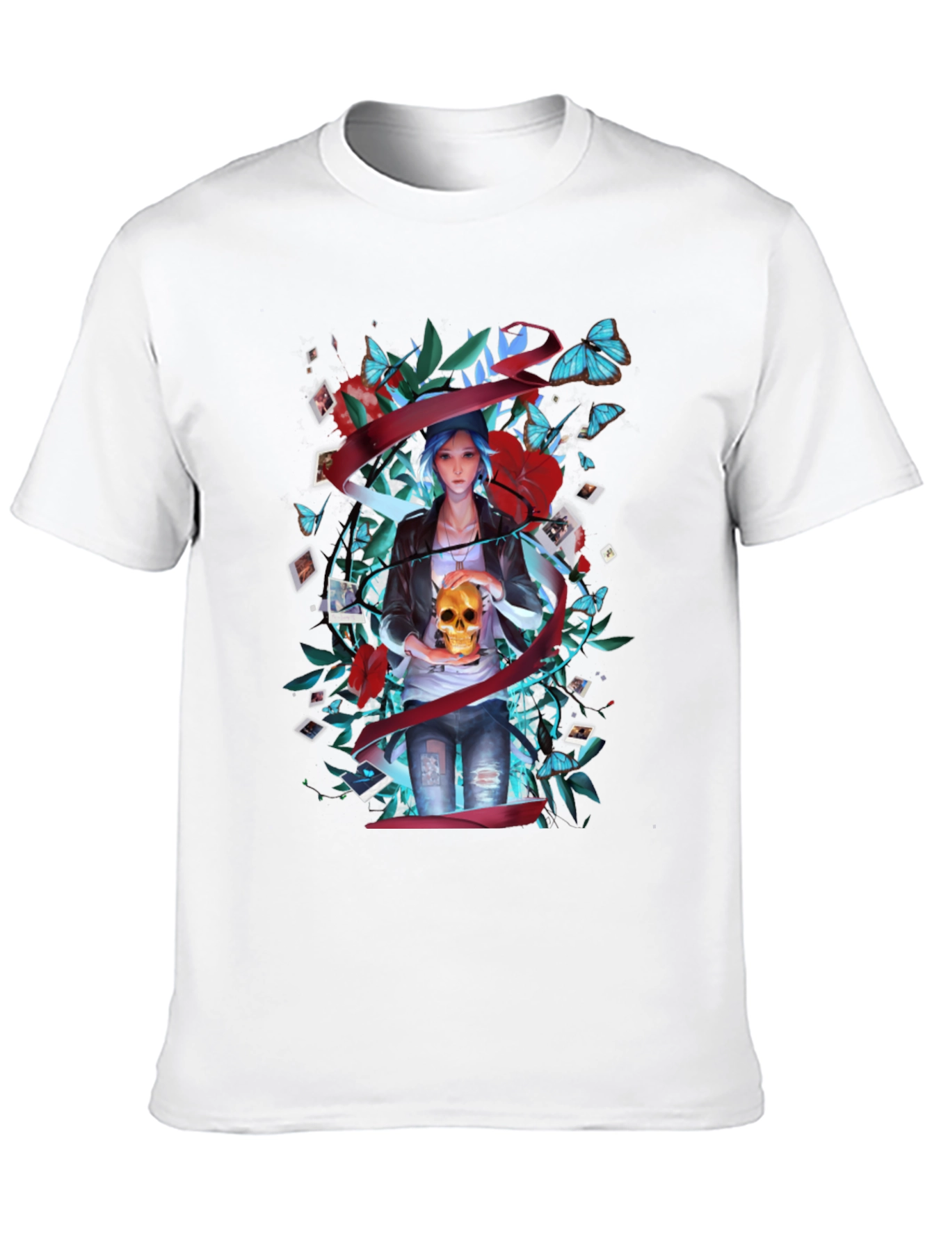 Life Is Strange Chloe T-Shirt - Skull Design