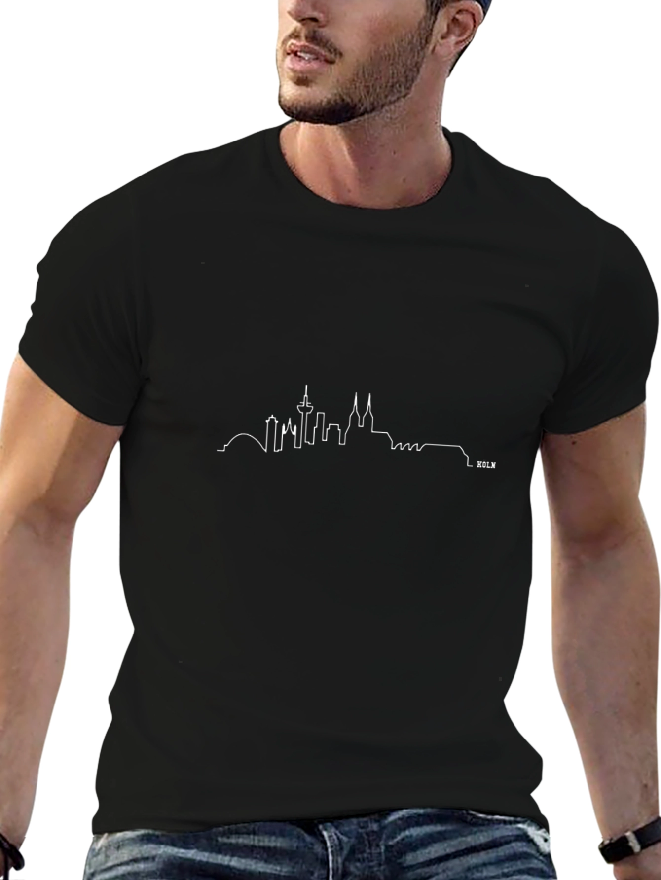 Cologne Skyline Black T-Shirt