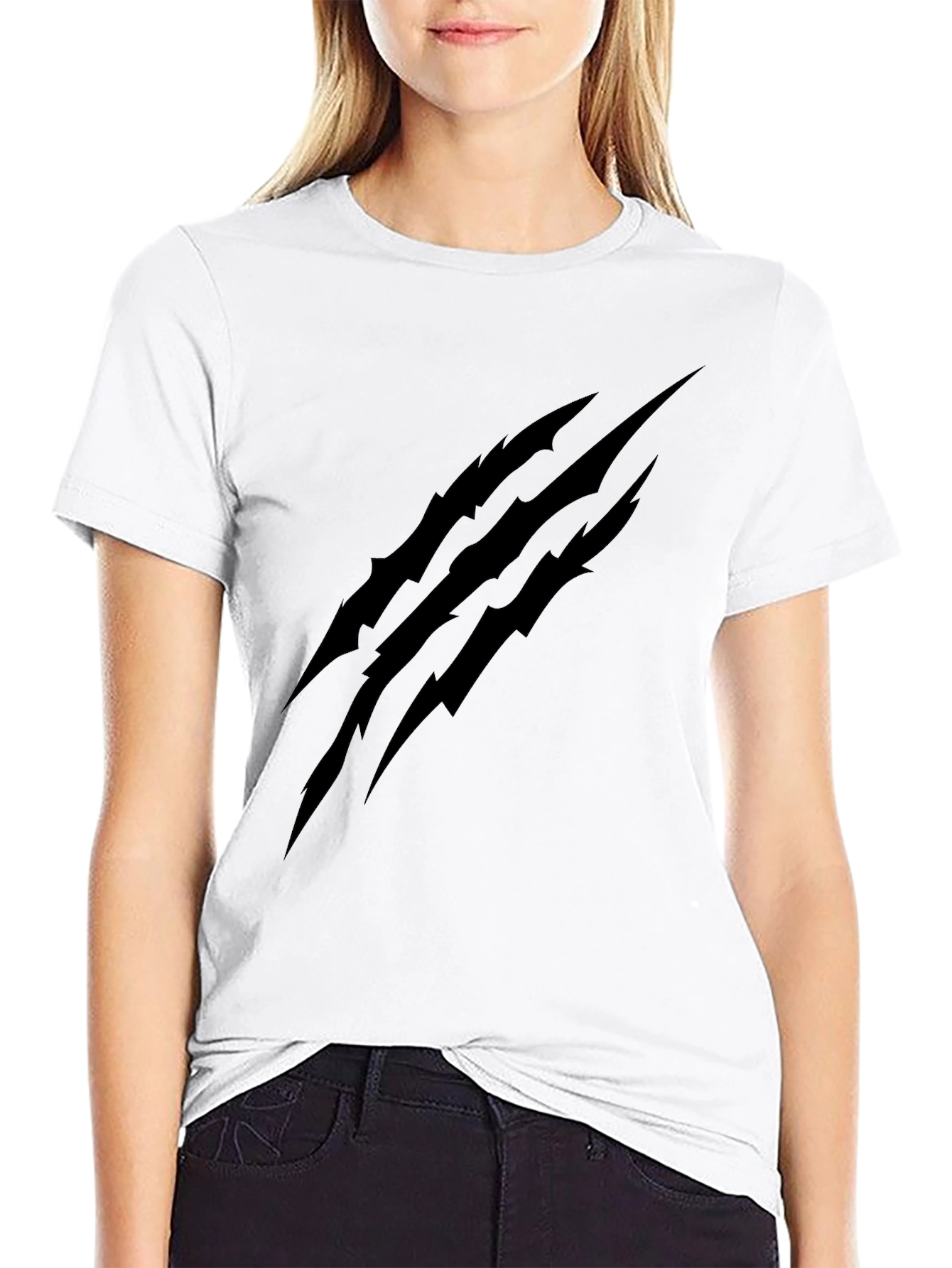 Mens Black Claw Graphic T-Shirt
