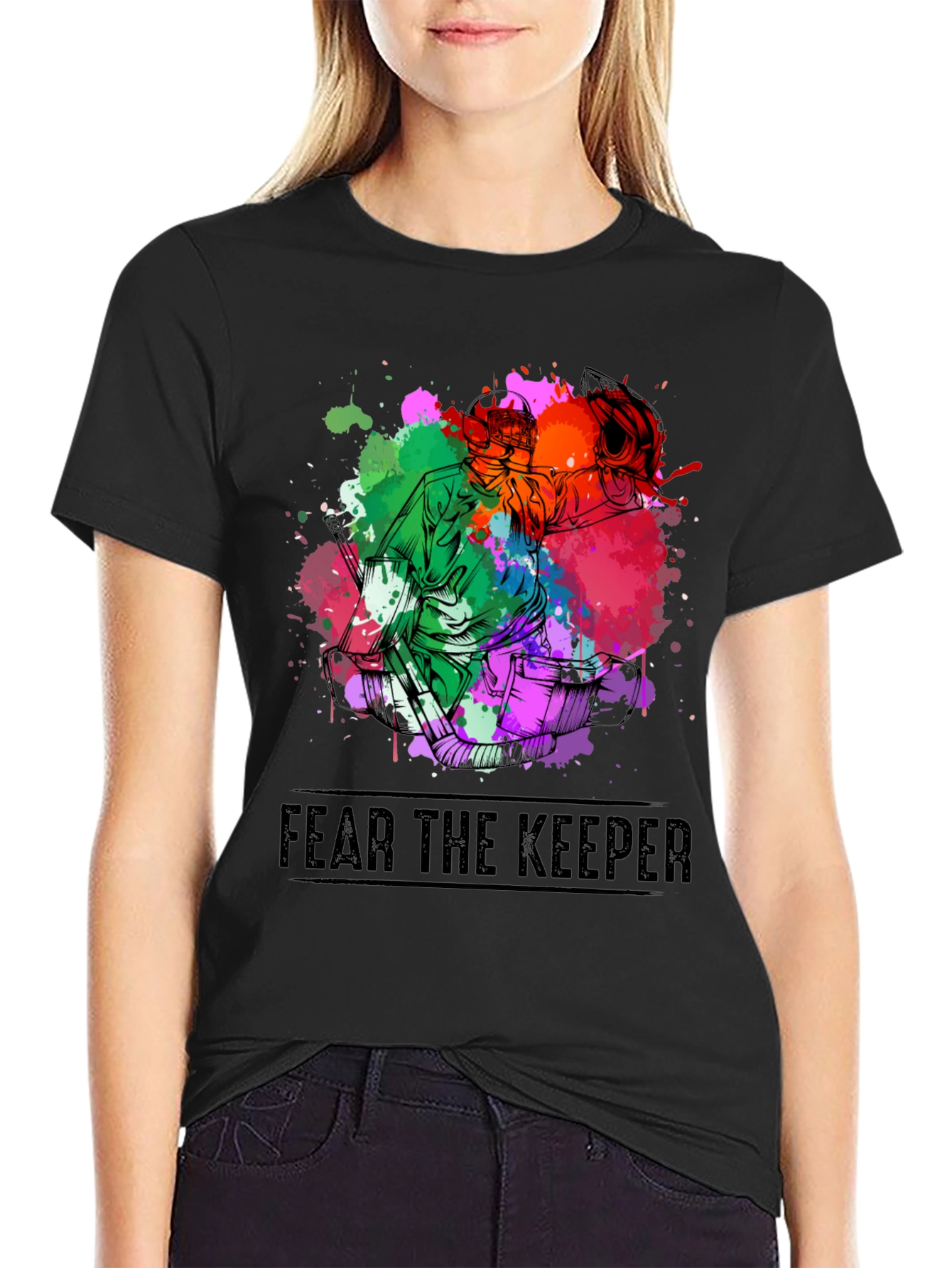Fear the Keeper Goalie T-Shirt - Black