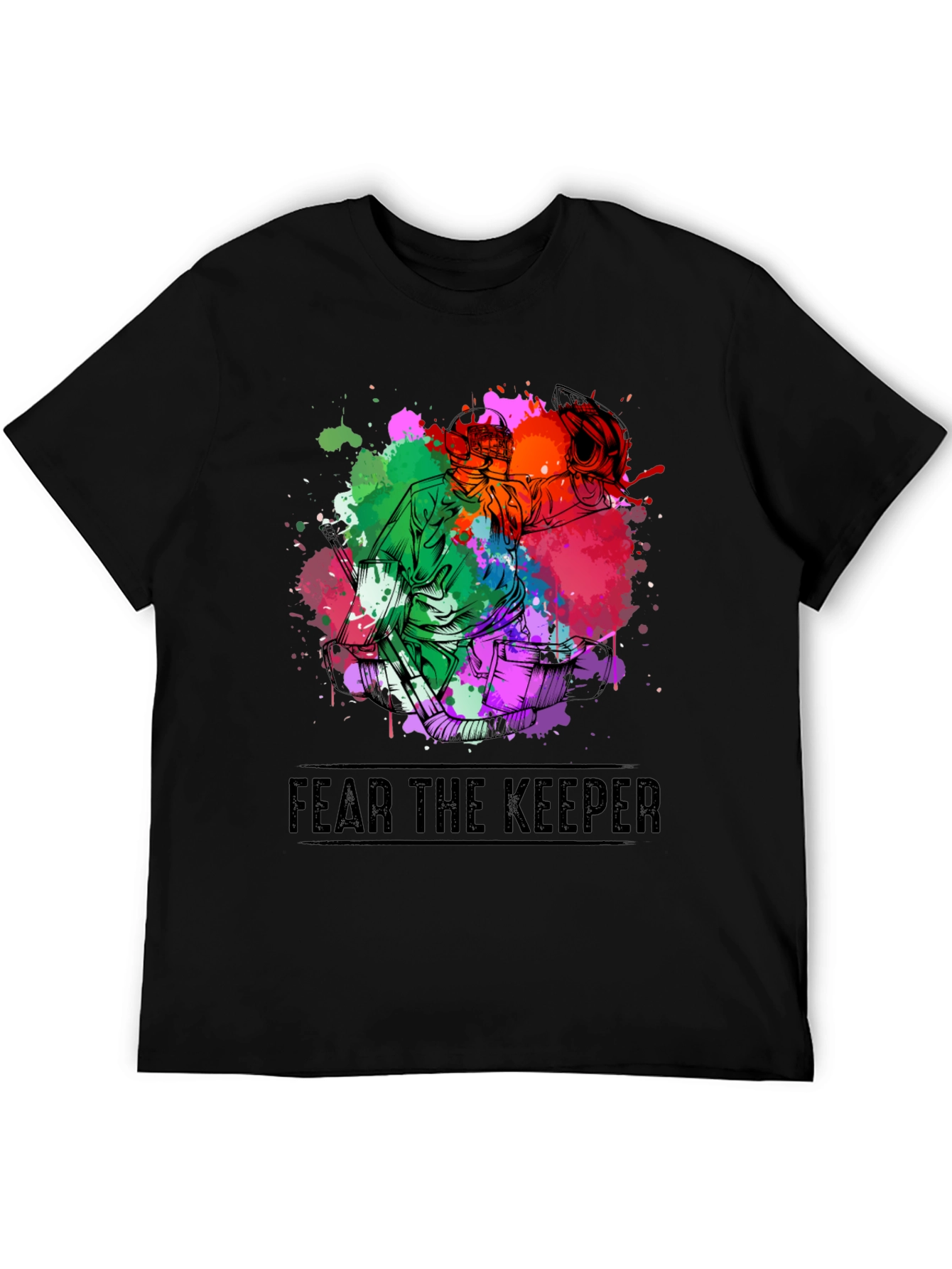 Fear the Keeper Goalie T-Shirt - Black