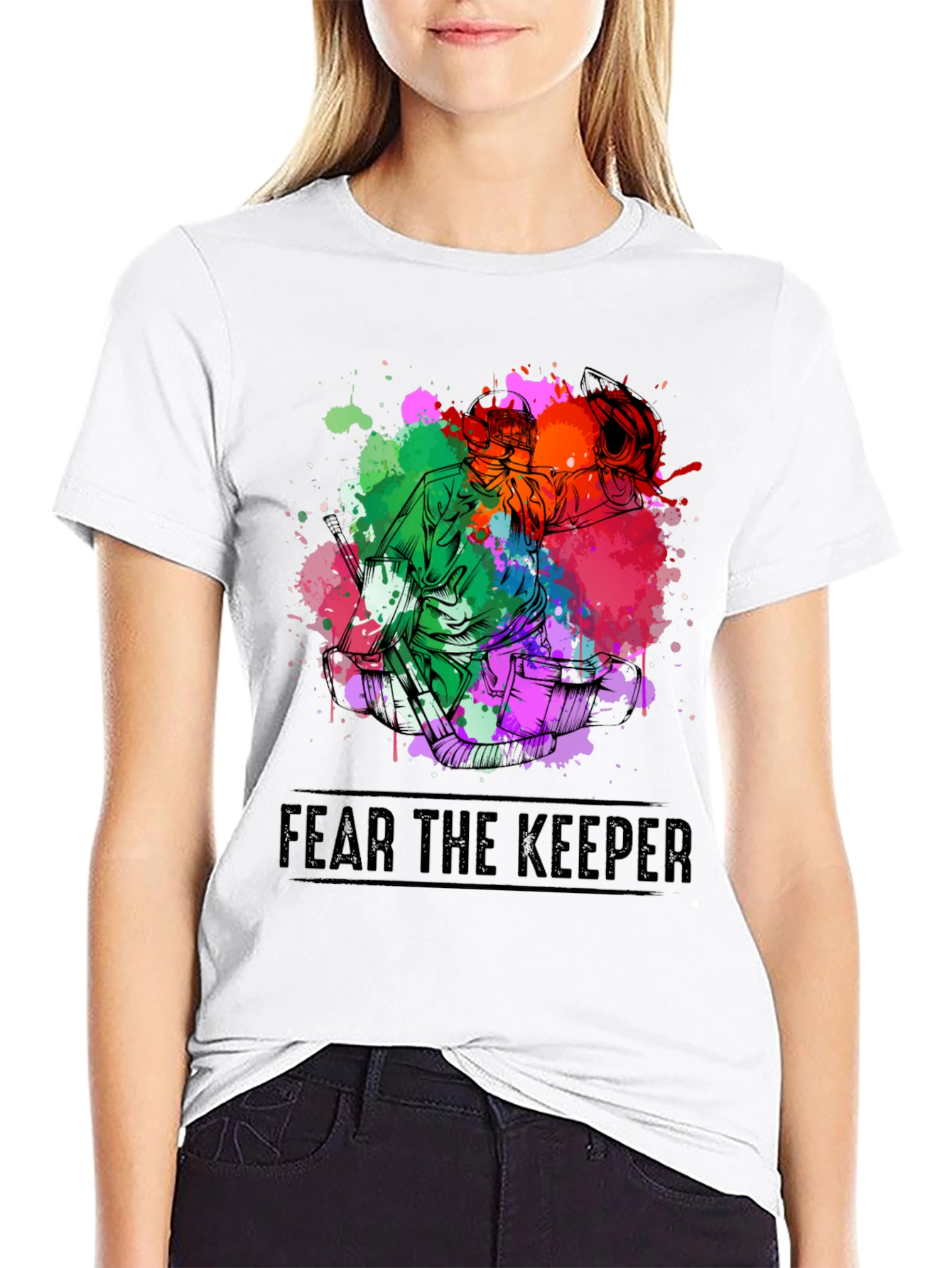 Fear the Keeper Goalie T-Shirt - Black