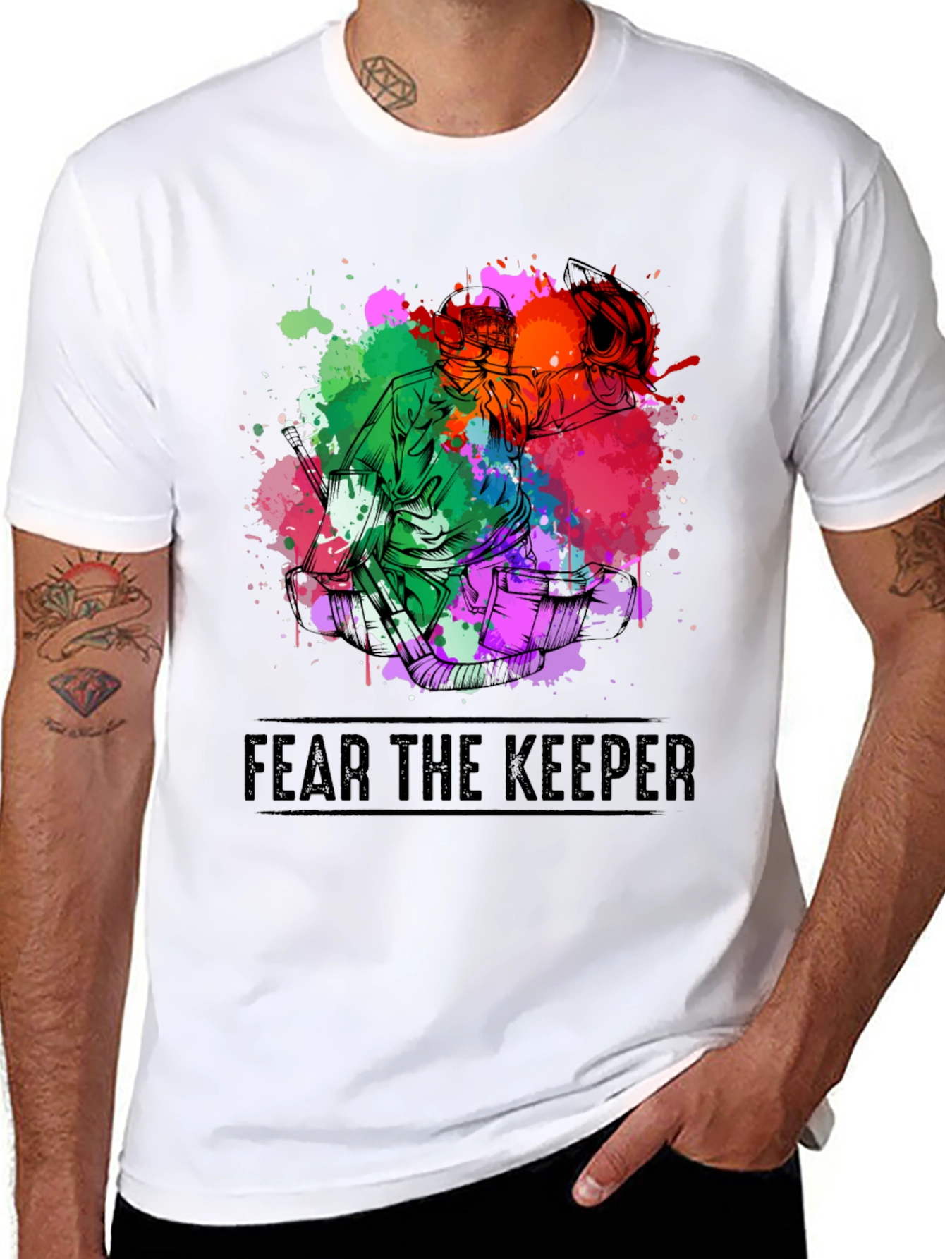 Fear the Keeper Goalie T-Shirt - Black