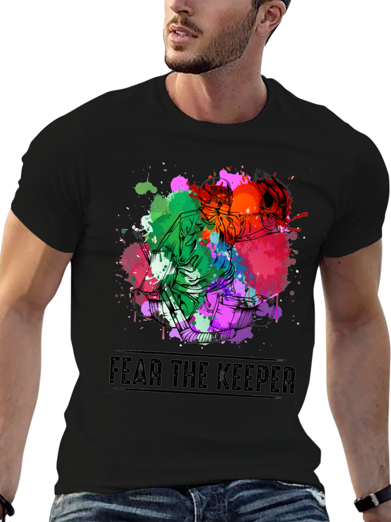 Fear the Keeper Goalie T-Shirt - Black
