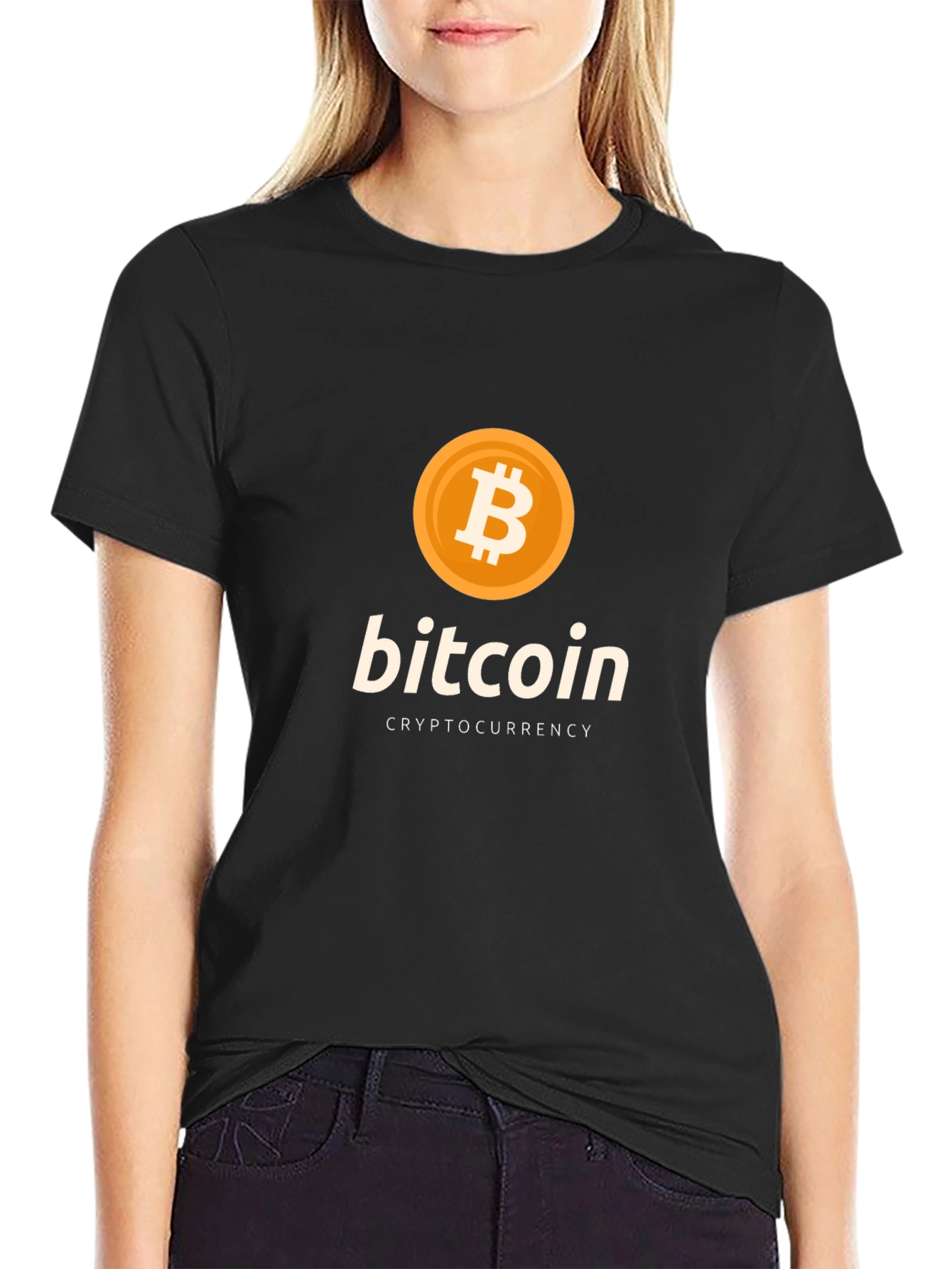 Bitcoin Cryptocurrency Graphic T-Shirt