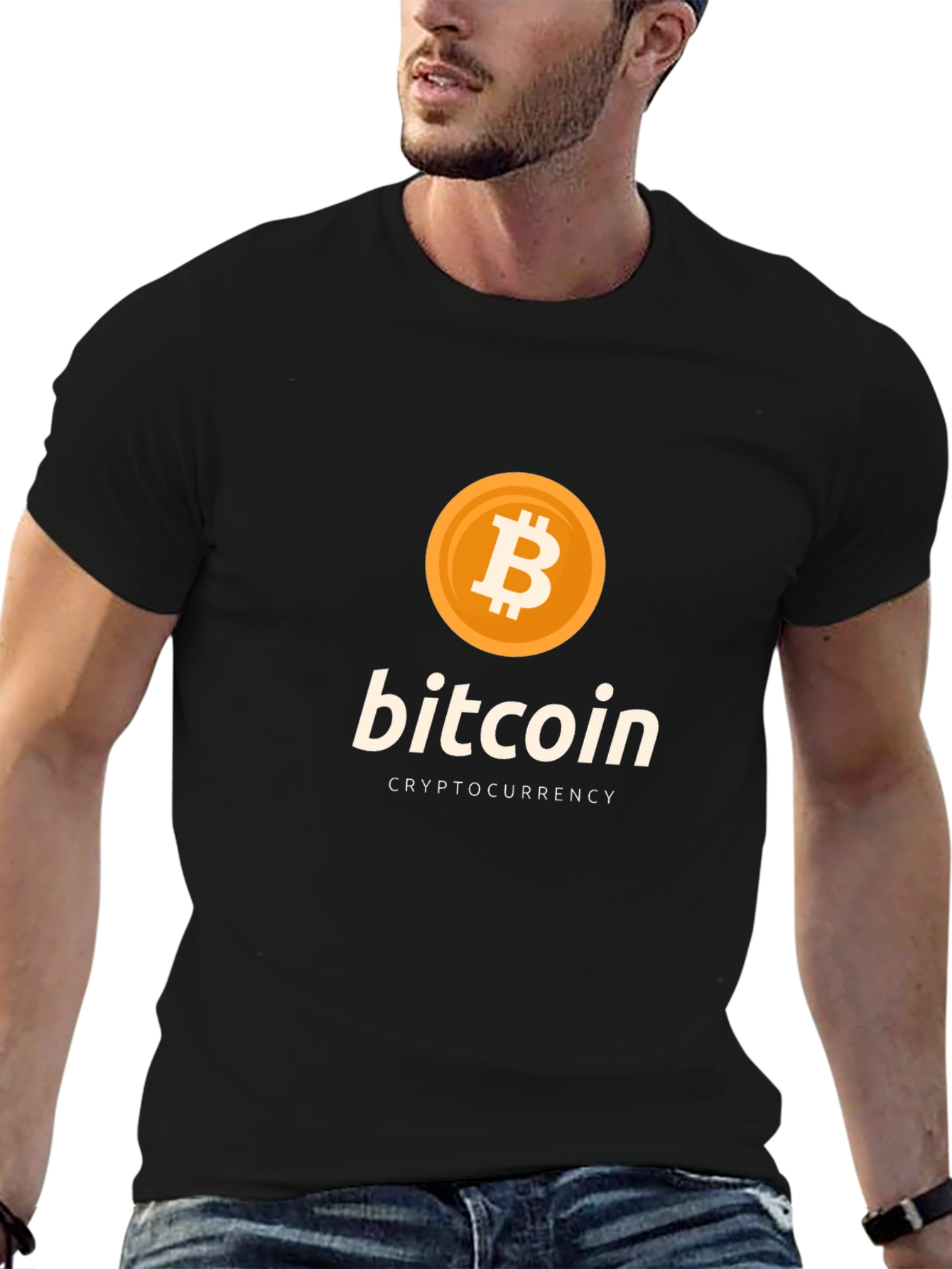 Bitcoin Cryptocurrency Graphic T-Shirt