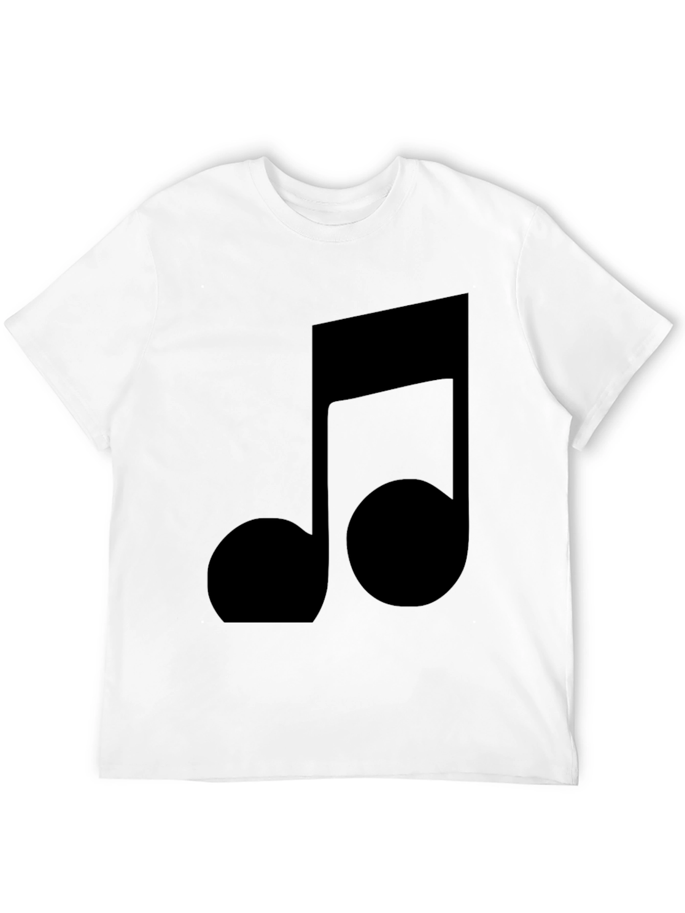 Music Note Graphic Tee - Black T-Shirt