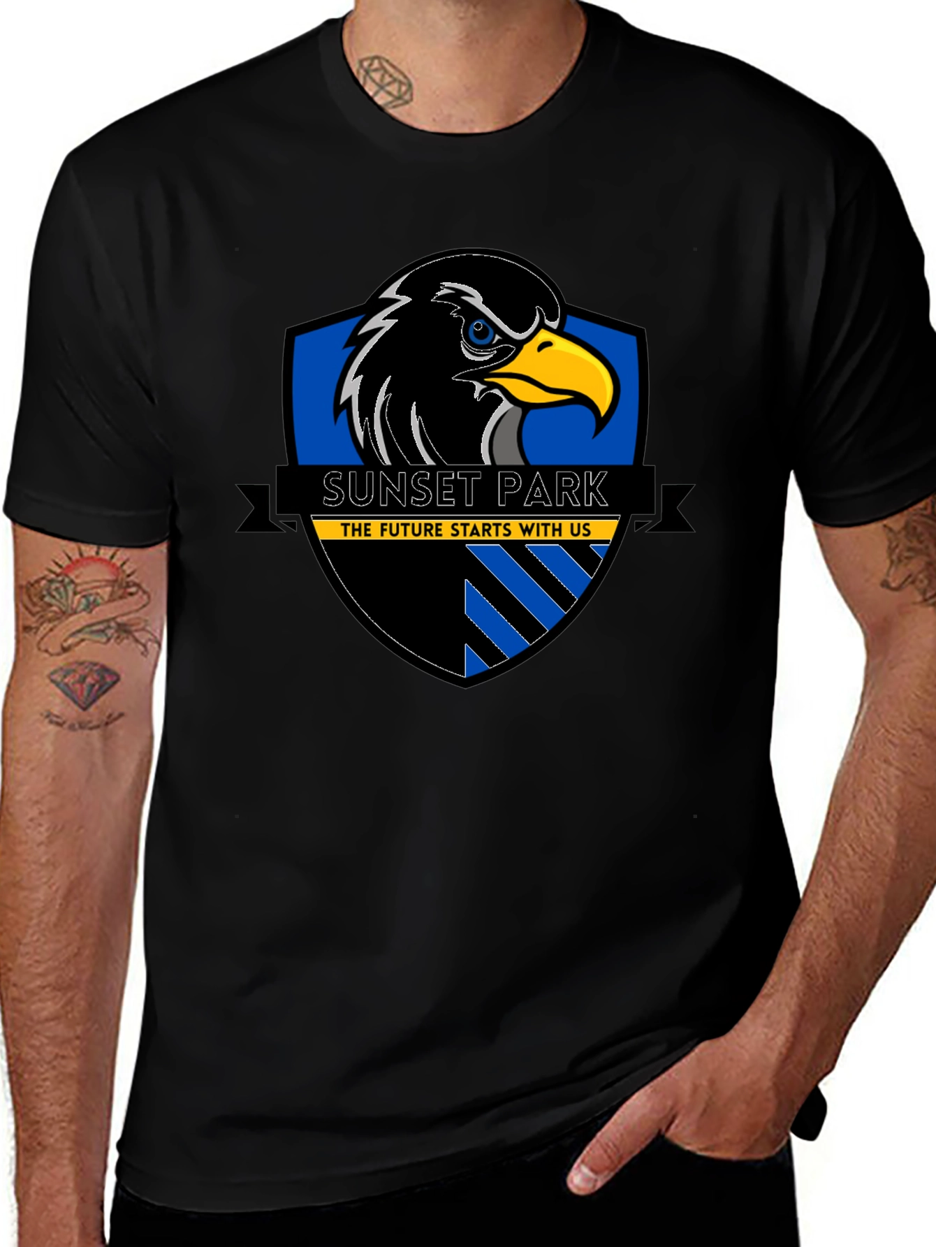 Sunset Park Eagle Black T-Shirt