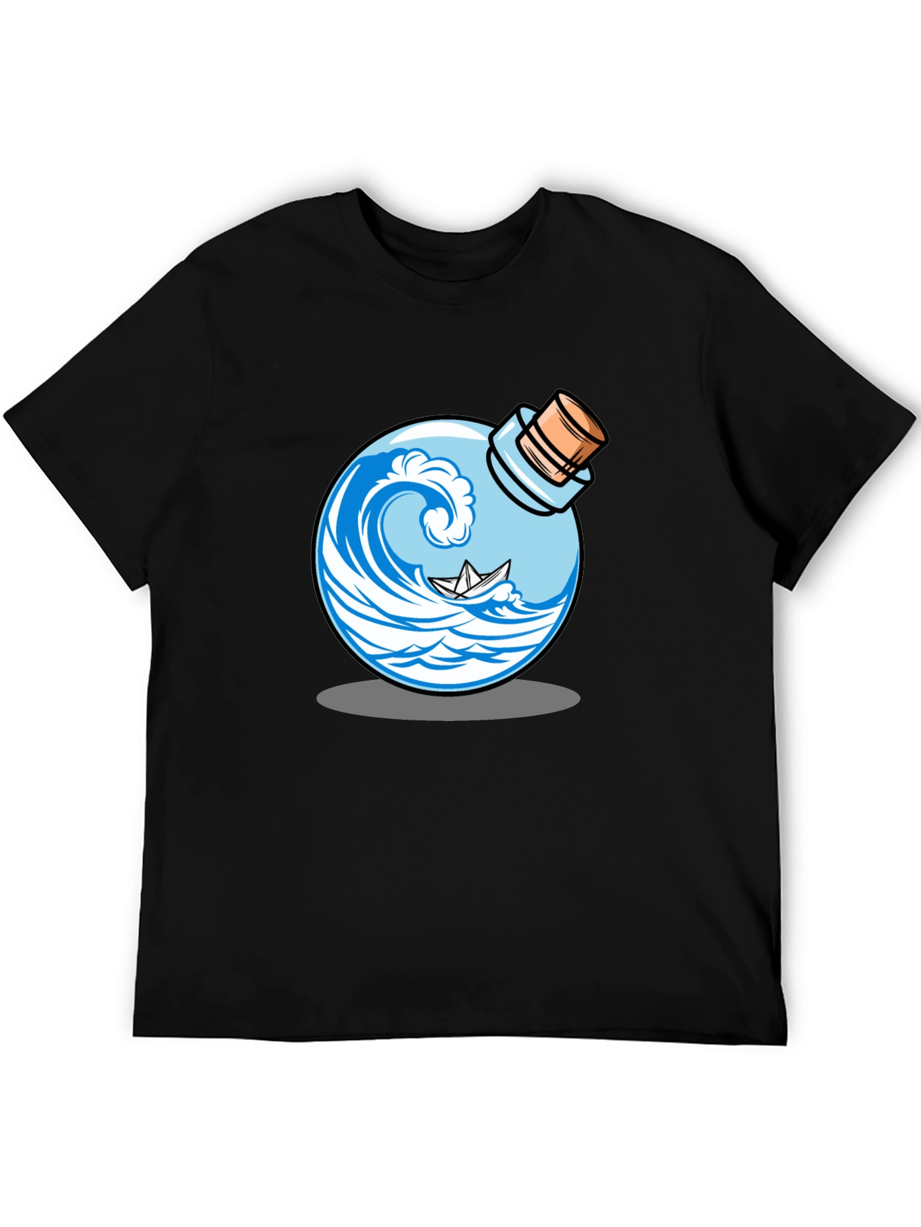 Wave in a Bottle Graphic T-Shirt