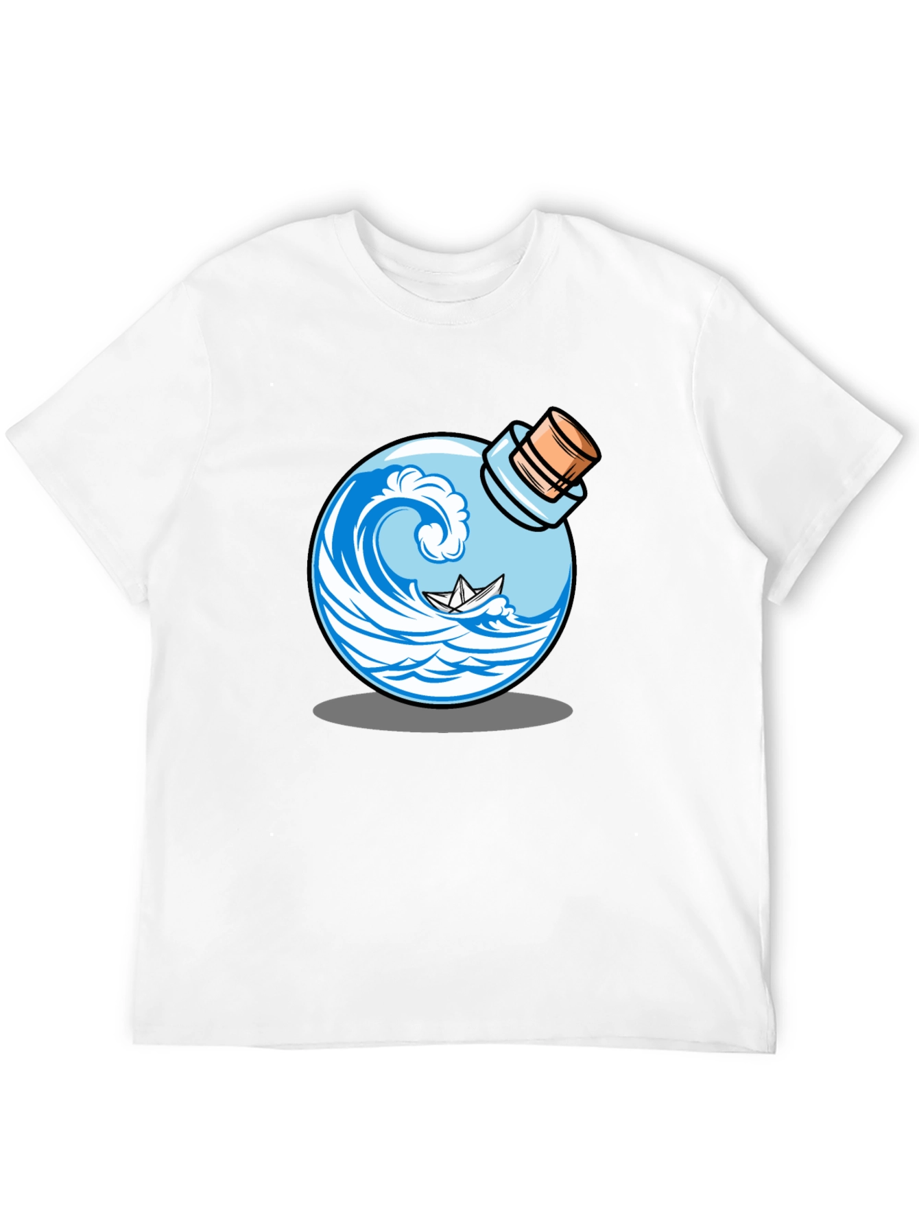 Wave in a Bottle Graphic T-Shirt