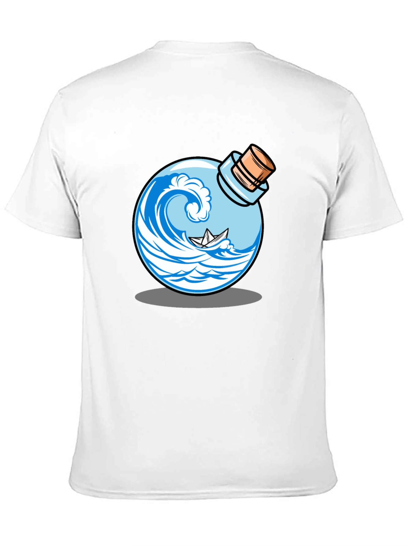 Wave in a Bottle Graphic T-Shirt