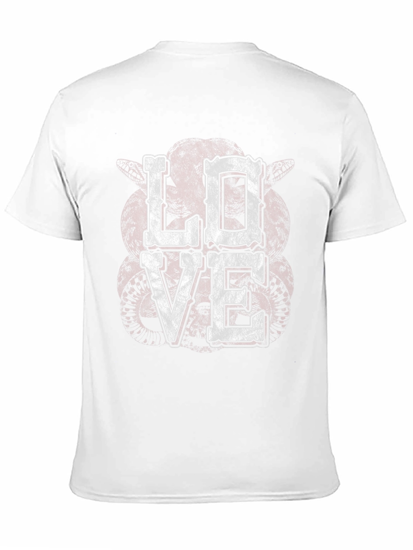 LOVE Graphic Print Tee - Distressed Look