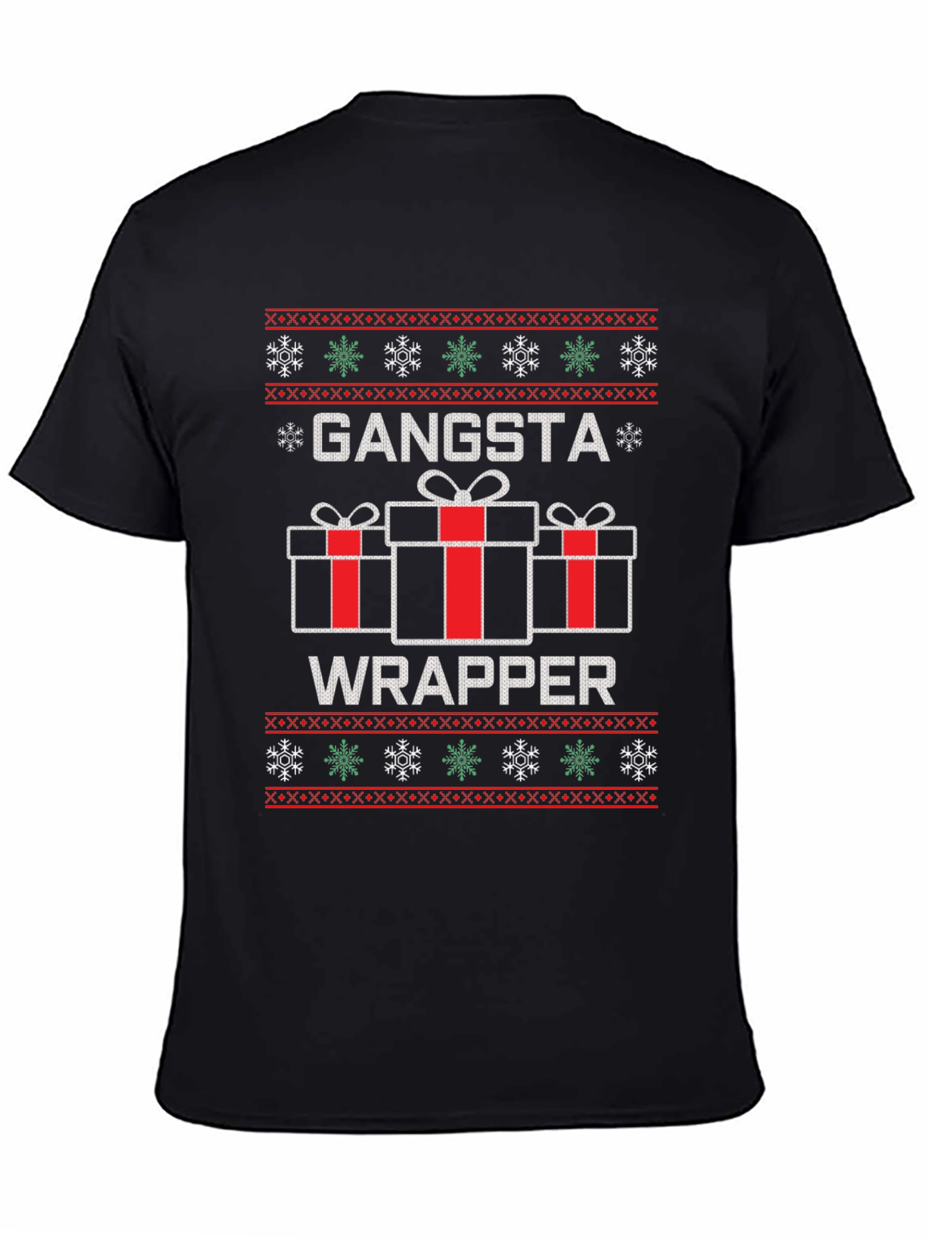 Gangsta Wrapper Christmas Graphic Tee