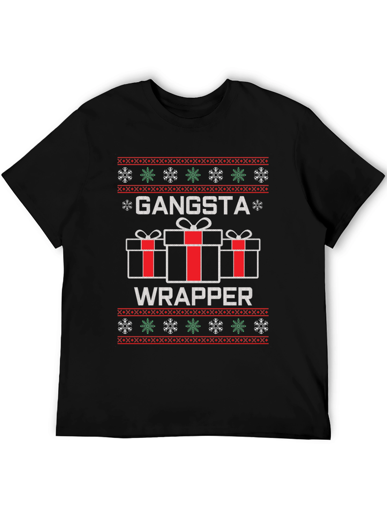 Gangsta Wrapper Christmas Graphic Tee