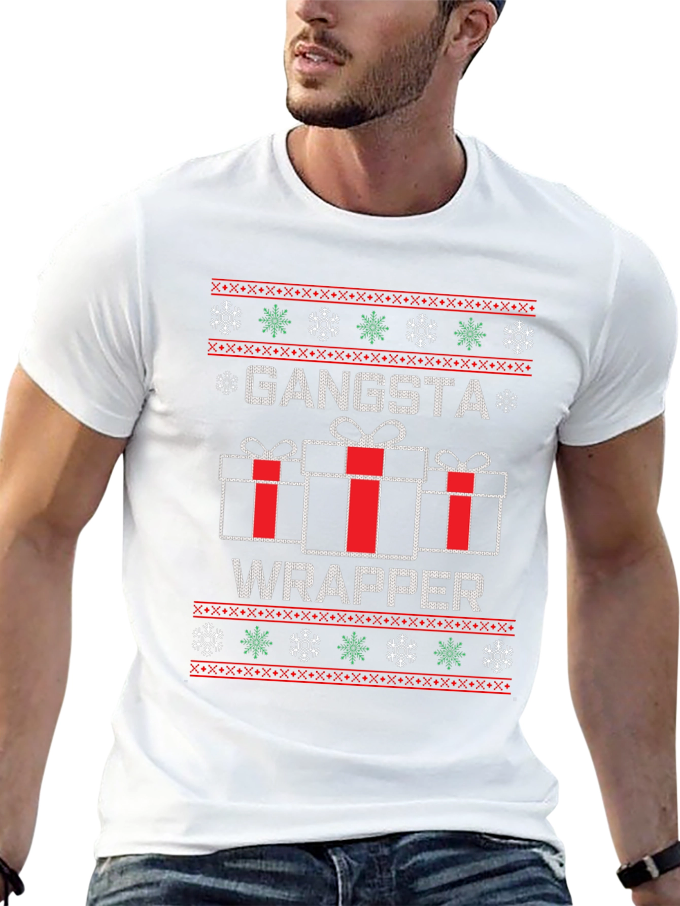 Gangsta Wrapper Christmas Graphic Tee