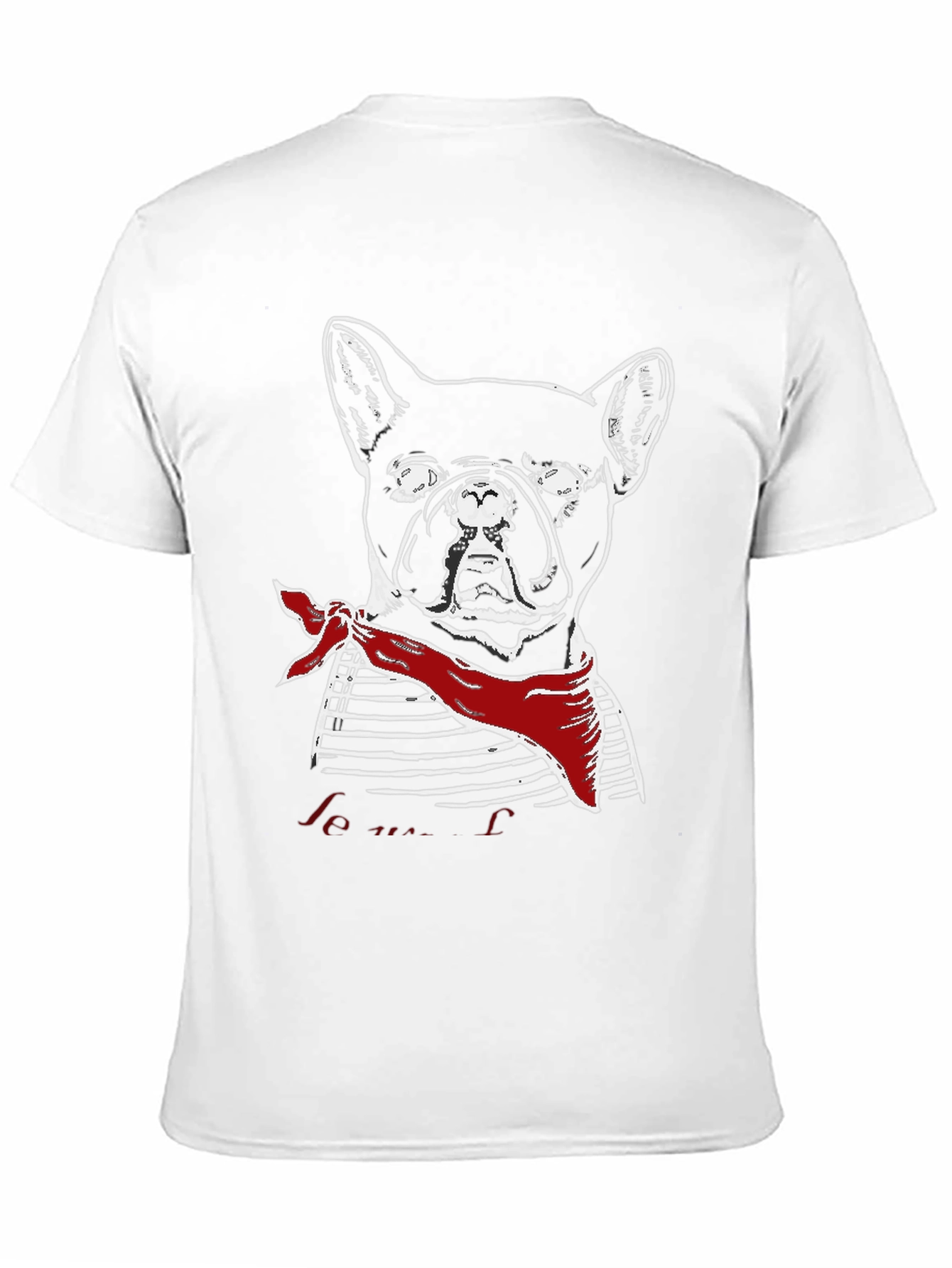 French Bulldog Graphic Tee - Mens Black T-Shirt