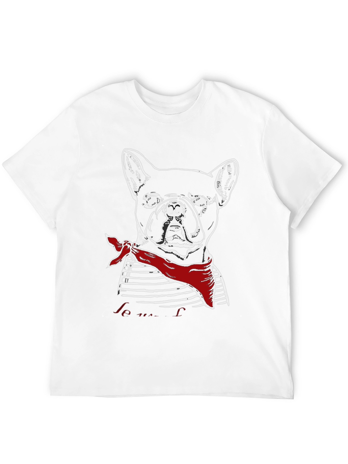 French Bulldog Graphic Tee - Mens Black T-Shirt