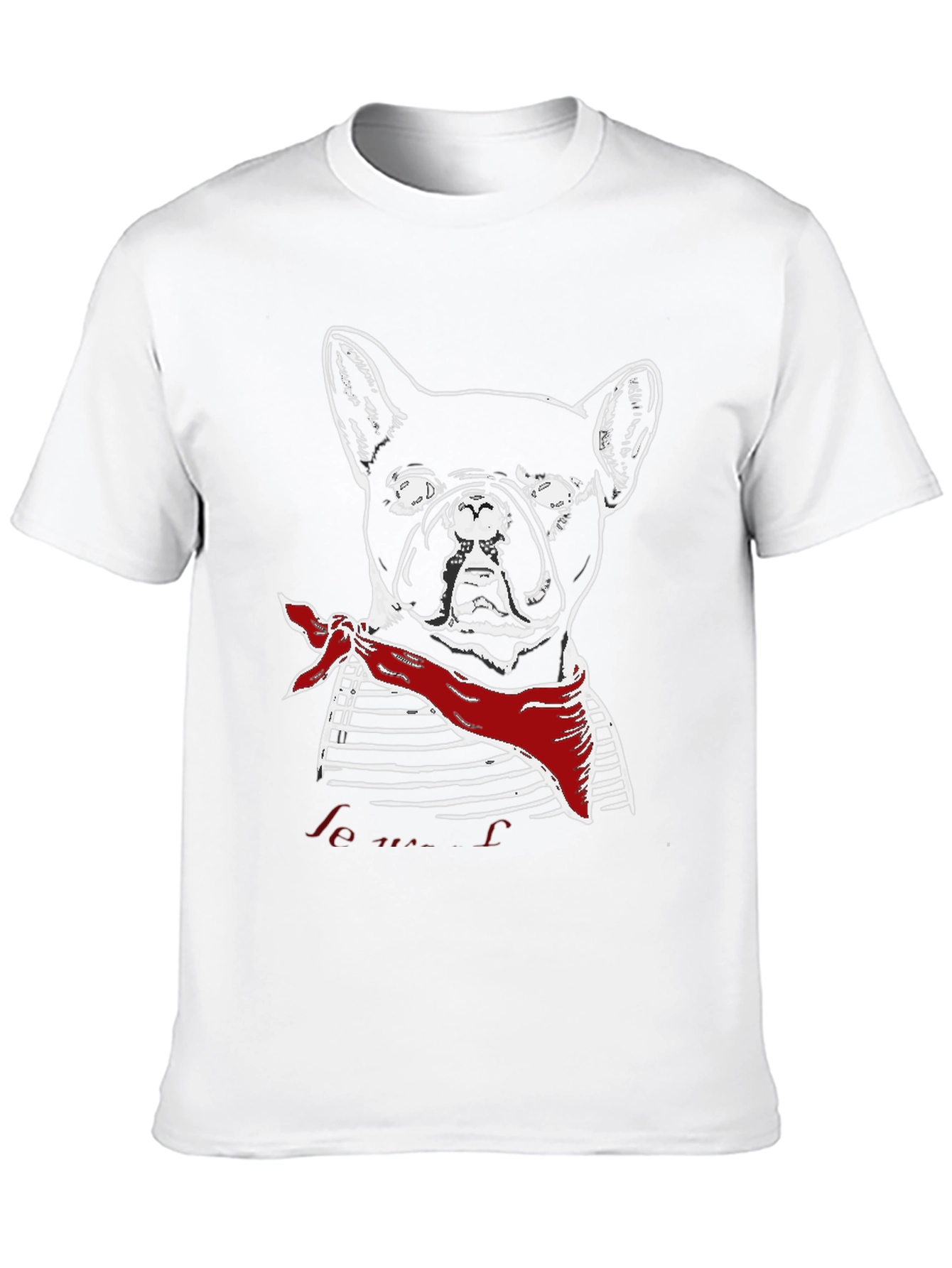 French Bulldog Graphic Tee - Mens Black T-Shirt