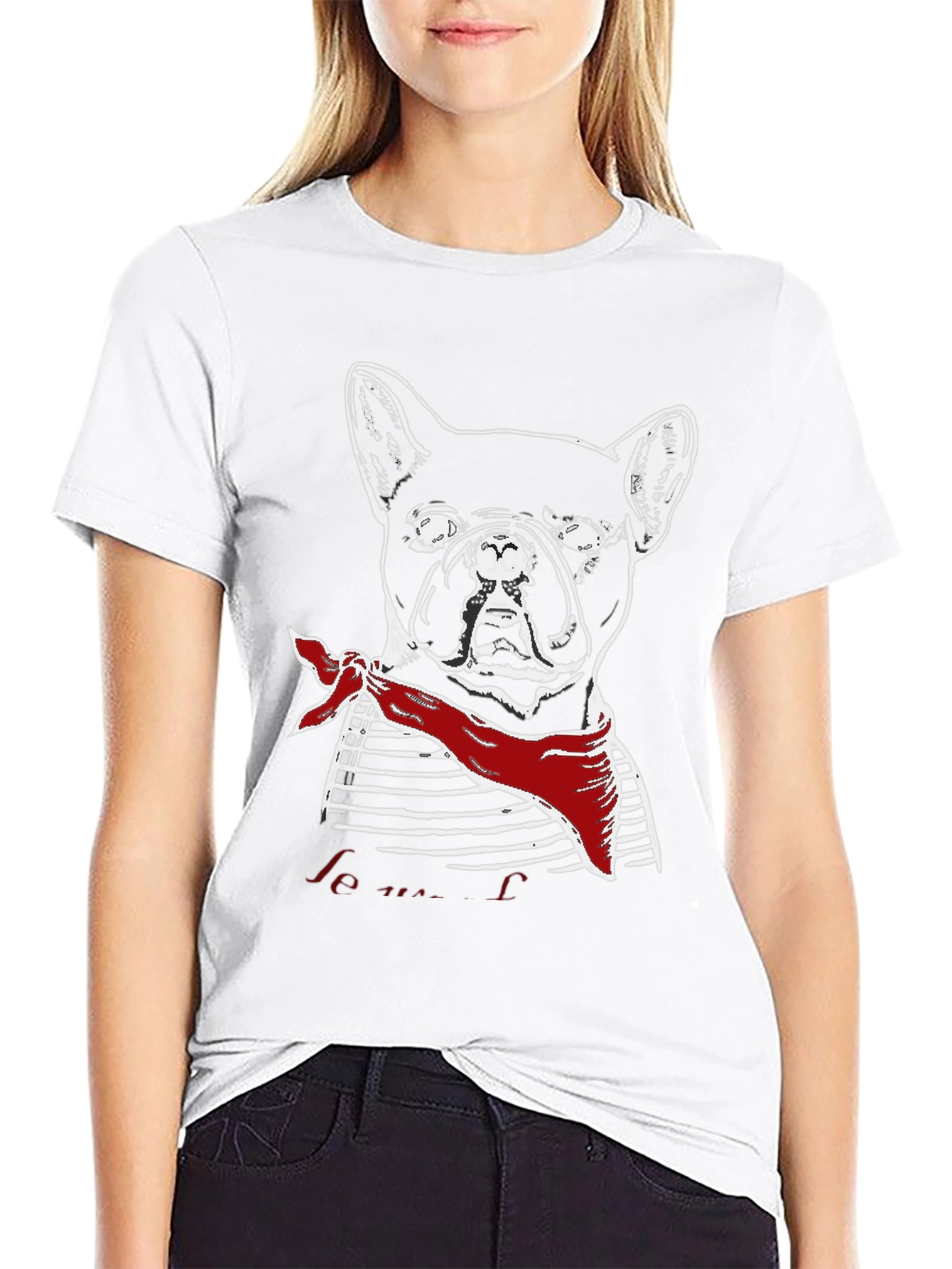 French Bulldog Graphic Tee - Mens Black T-Shirt