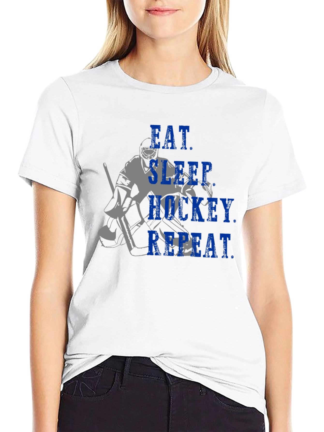 Eat Sleep Hockey Repeat T-Shirt