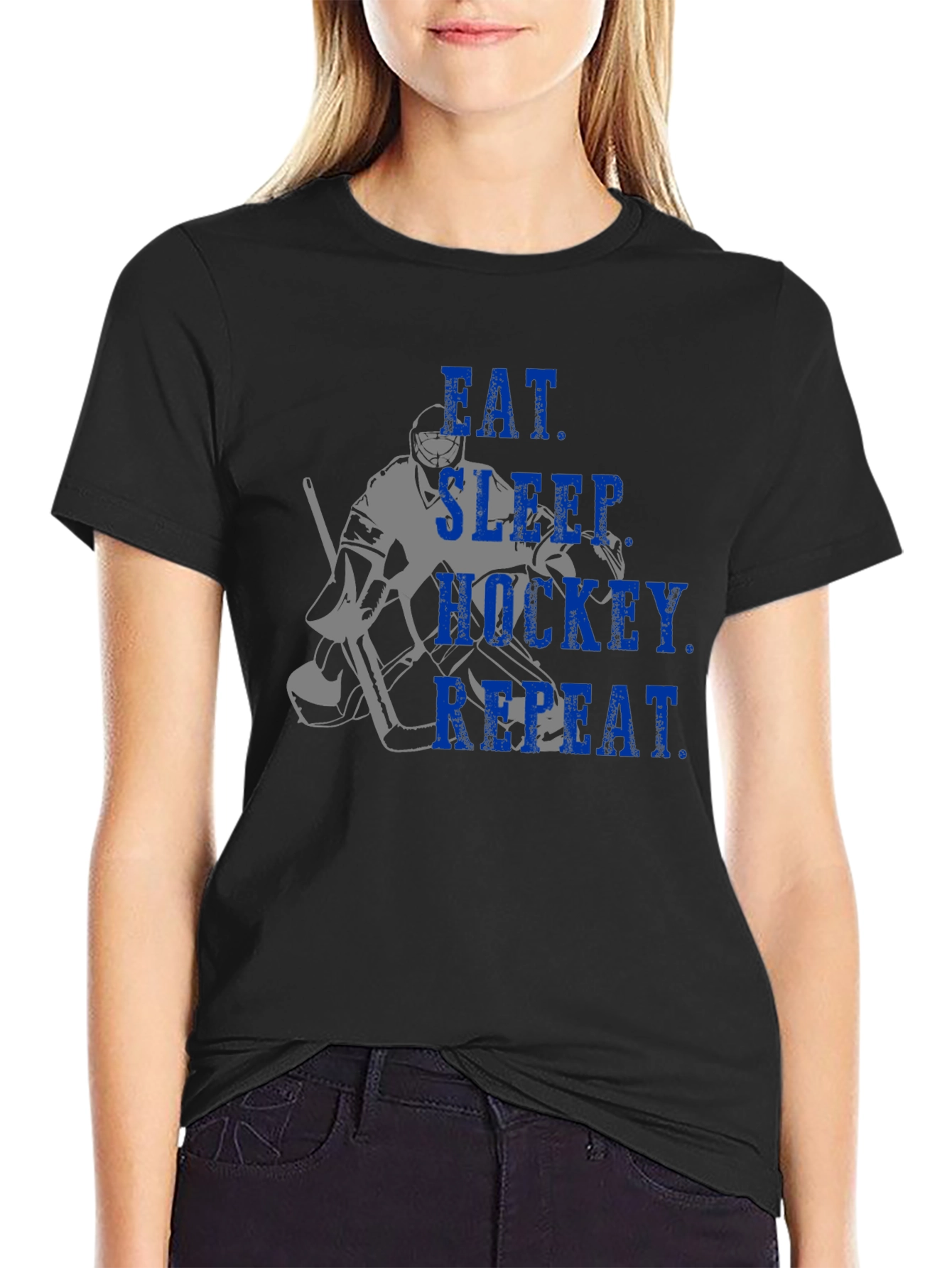 Eat Sleep Hockey Repeat T-Shirt