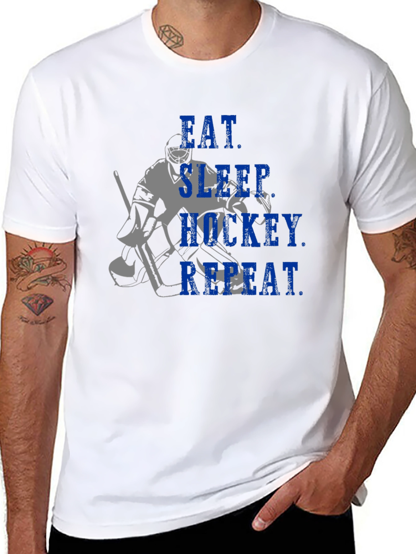 Eat Sleep Hockey Repeat T-Shirt