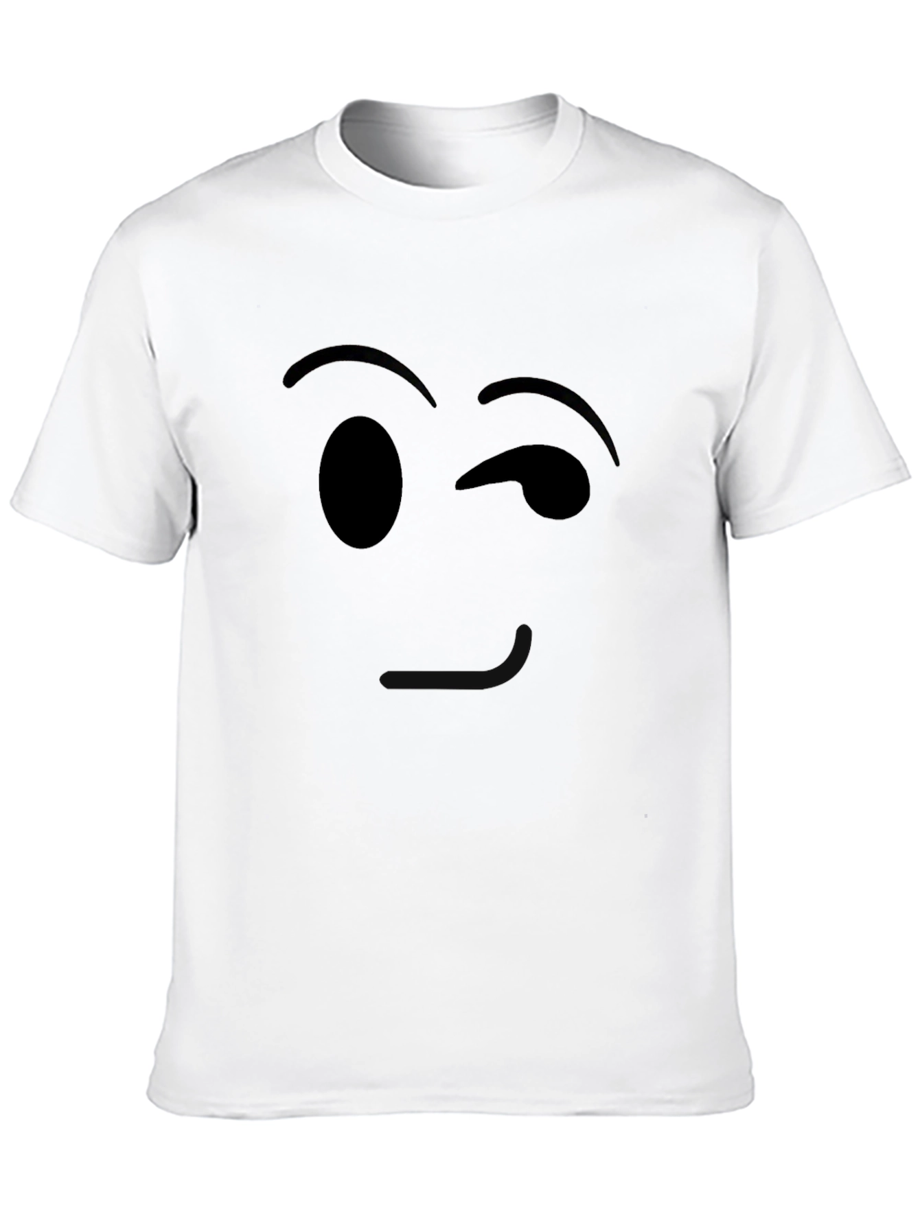 Winking Emoji Black T-Shirt - Express Yourself!
