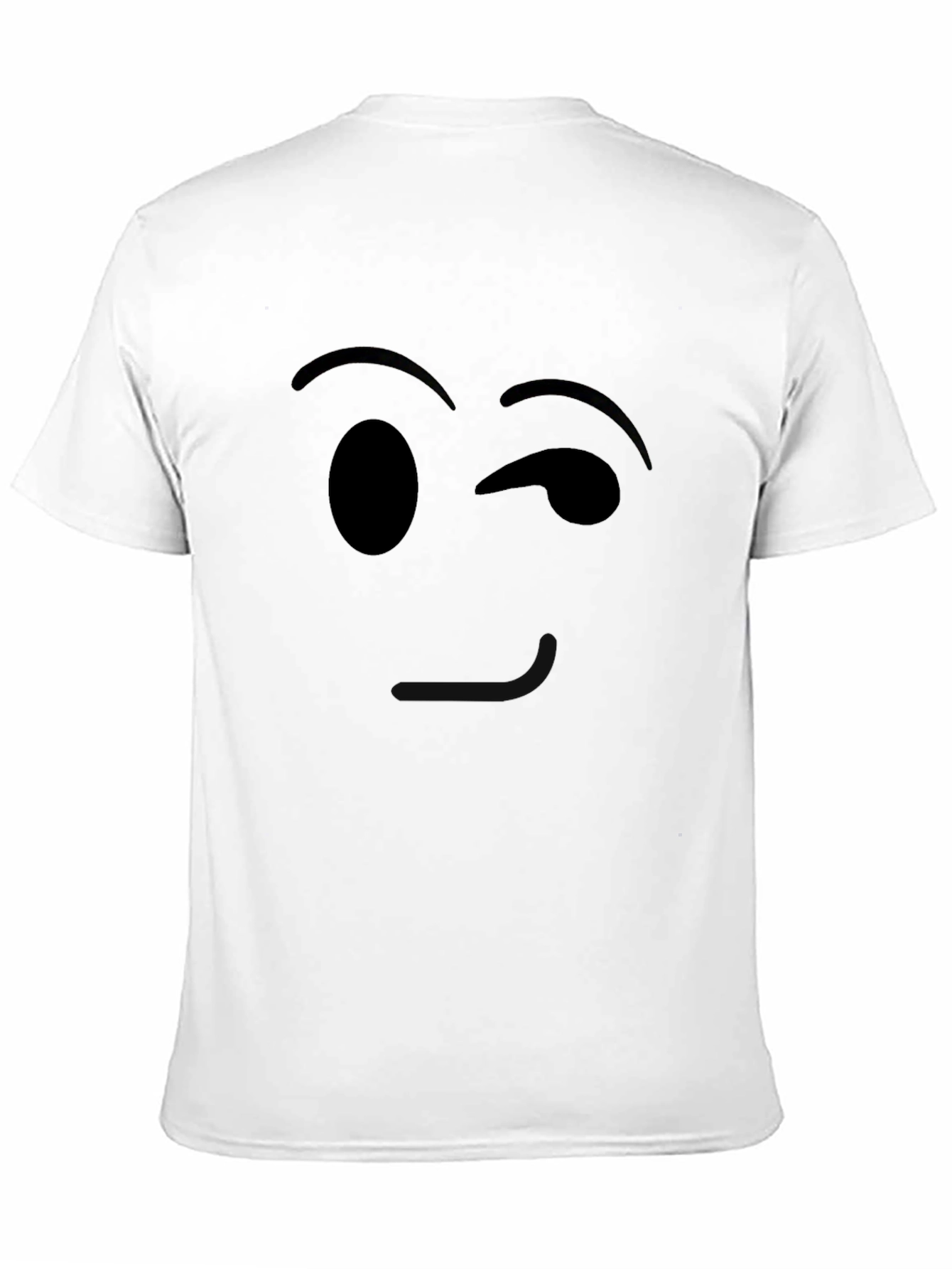 Winking Emoji Black T-Shirt - Express Yourself!