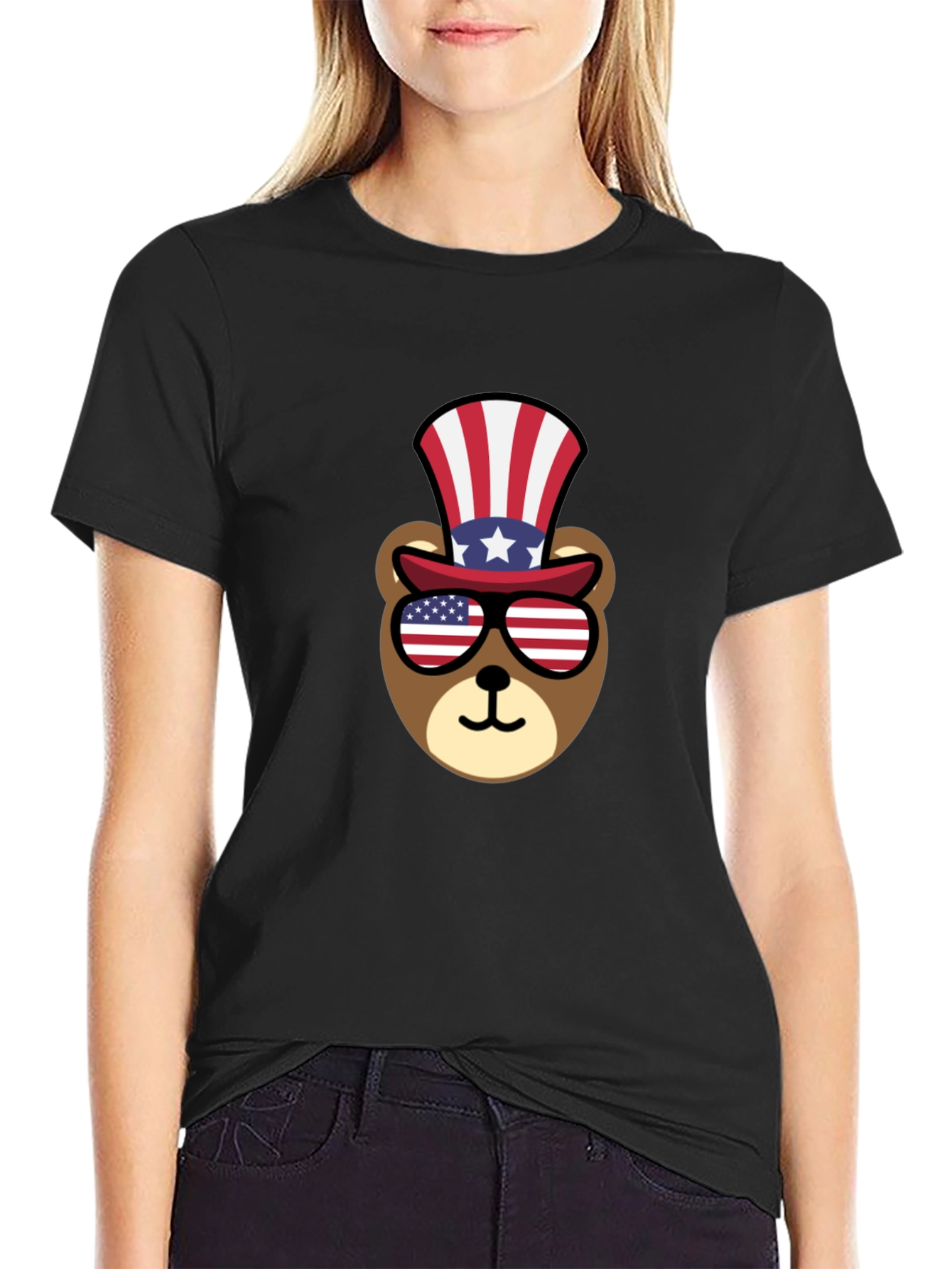 Patriotic Bear T-Shirt - American Pride Tee